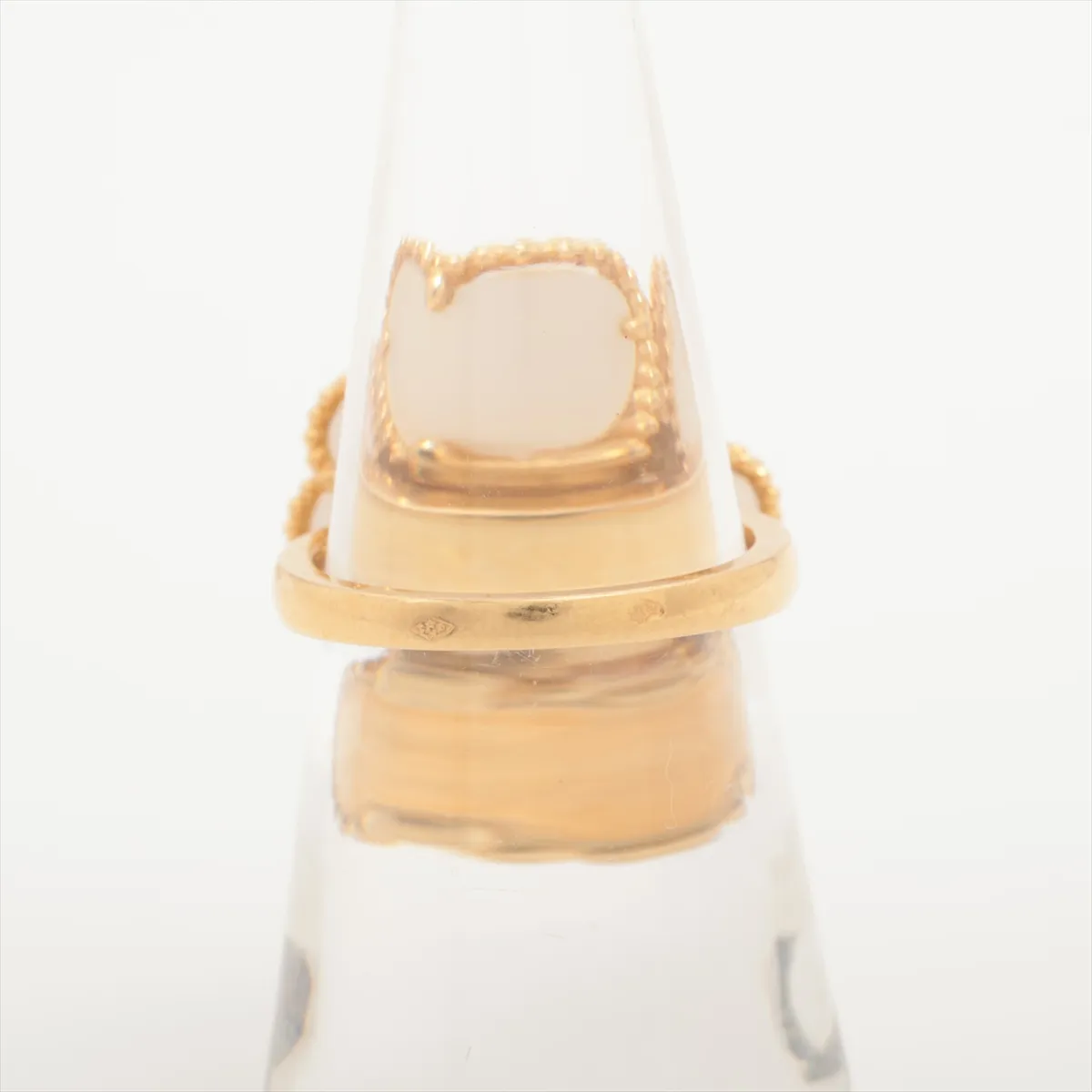 Sweet Alhambra F-Yearge Shell Diamond Ring 750 (Yellow Gold) 5.1g Size 49 JE458599 (Dents, — view 2