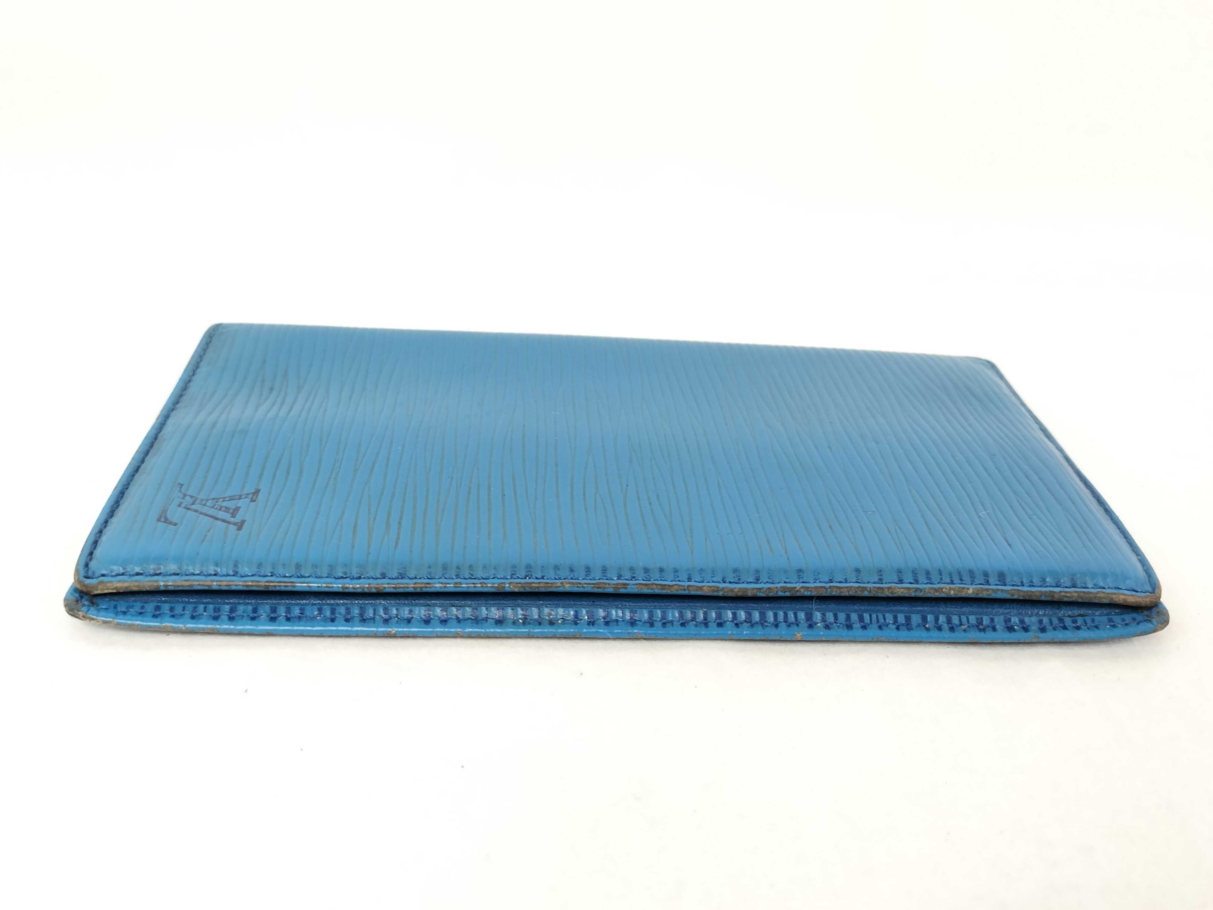 Epi Card Case, Blue (Card Case/Pass Case/Business Card Holder) — view 6