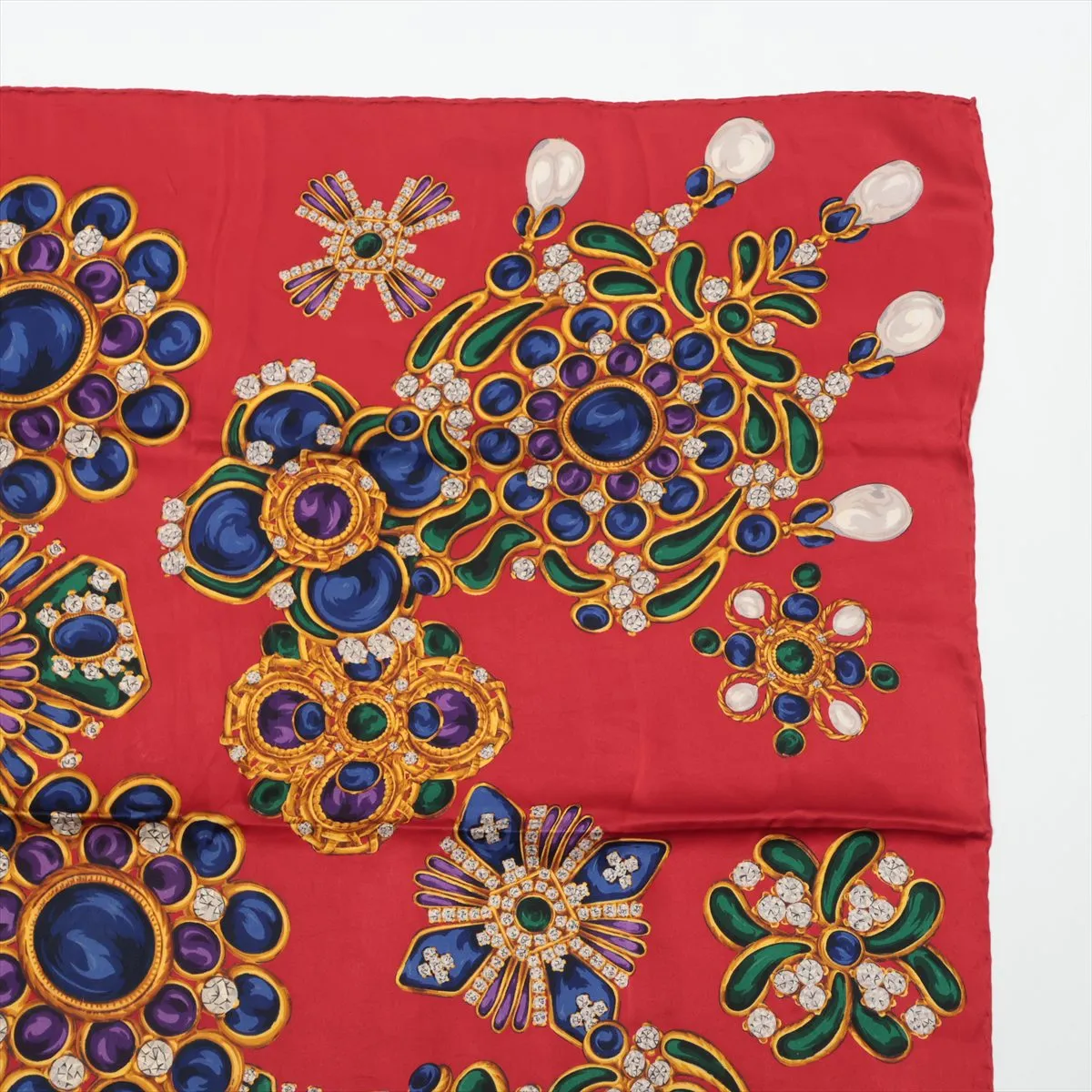 Gripore Scarf Silk Red Thread Fuzzing Thread — view 3