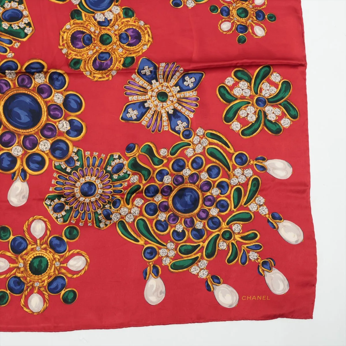 Gripore Scarf Silk Red Thread Fuzzing Thread — view 4