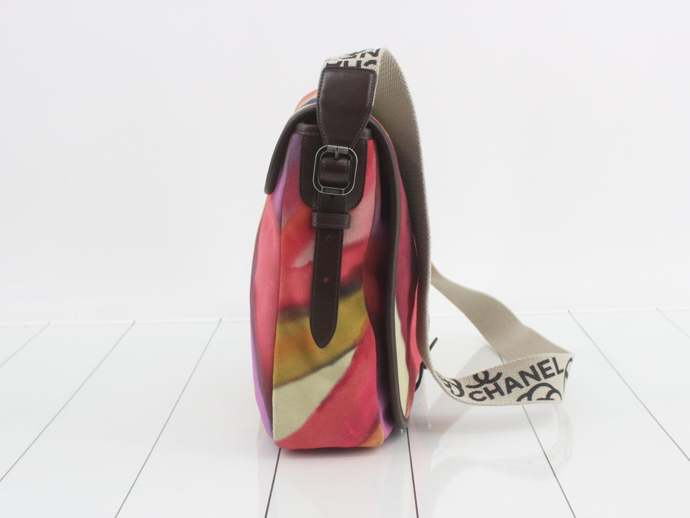 Suede multicolor embroidered shoulder bag, model number 20s. — view 4