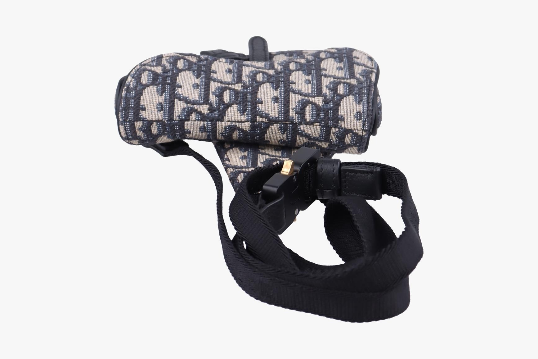 Saddle, Jacquard, Navy x Gray — view 5