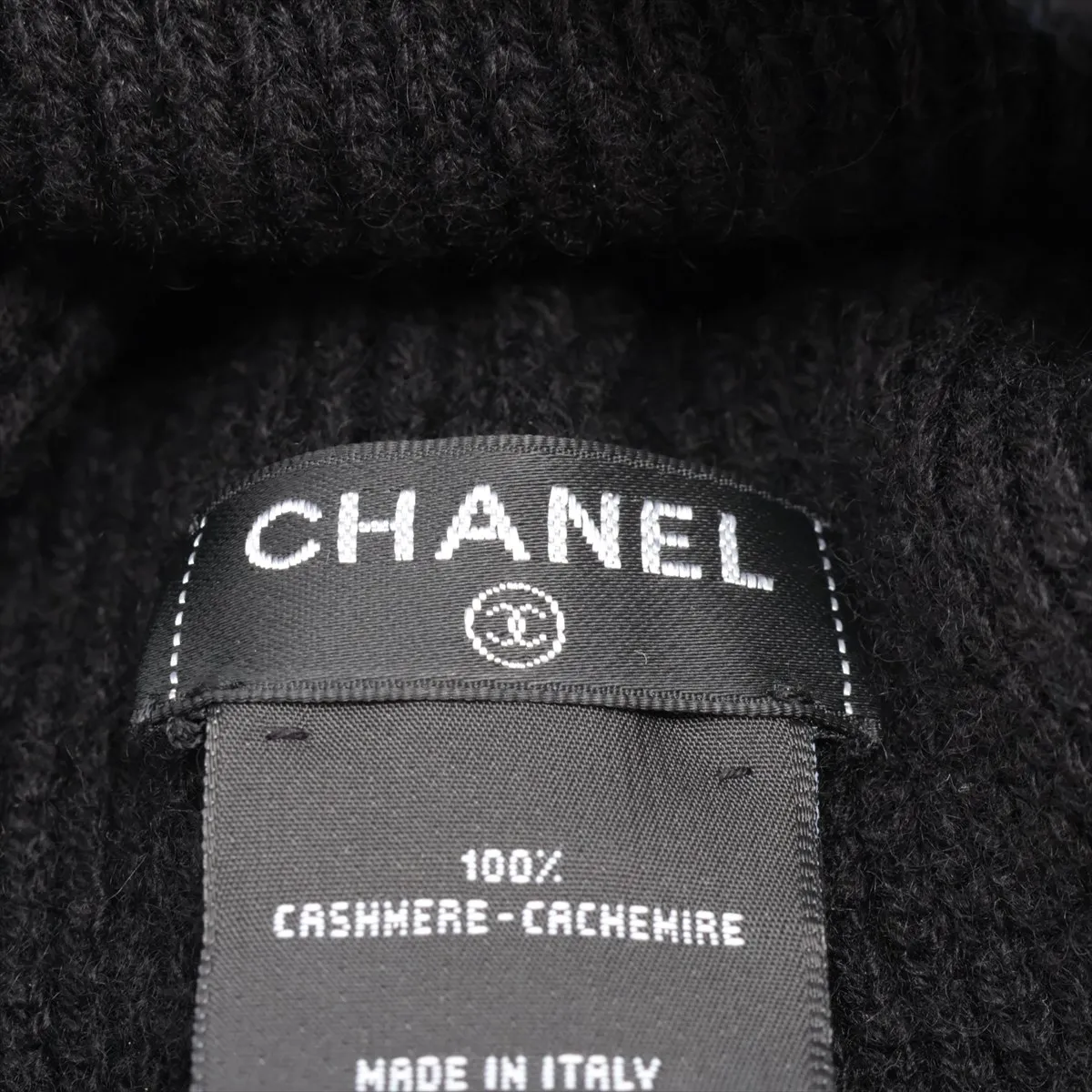 Coco Mark 21V Knit Cap, Cashmere, Black, some wear, — view 5