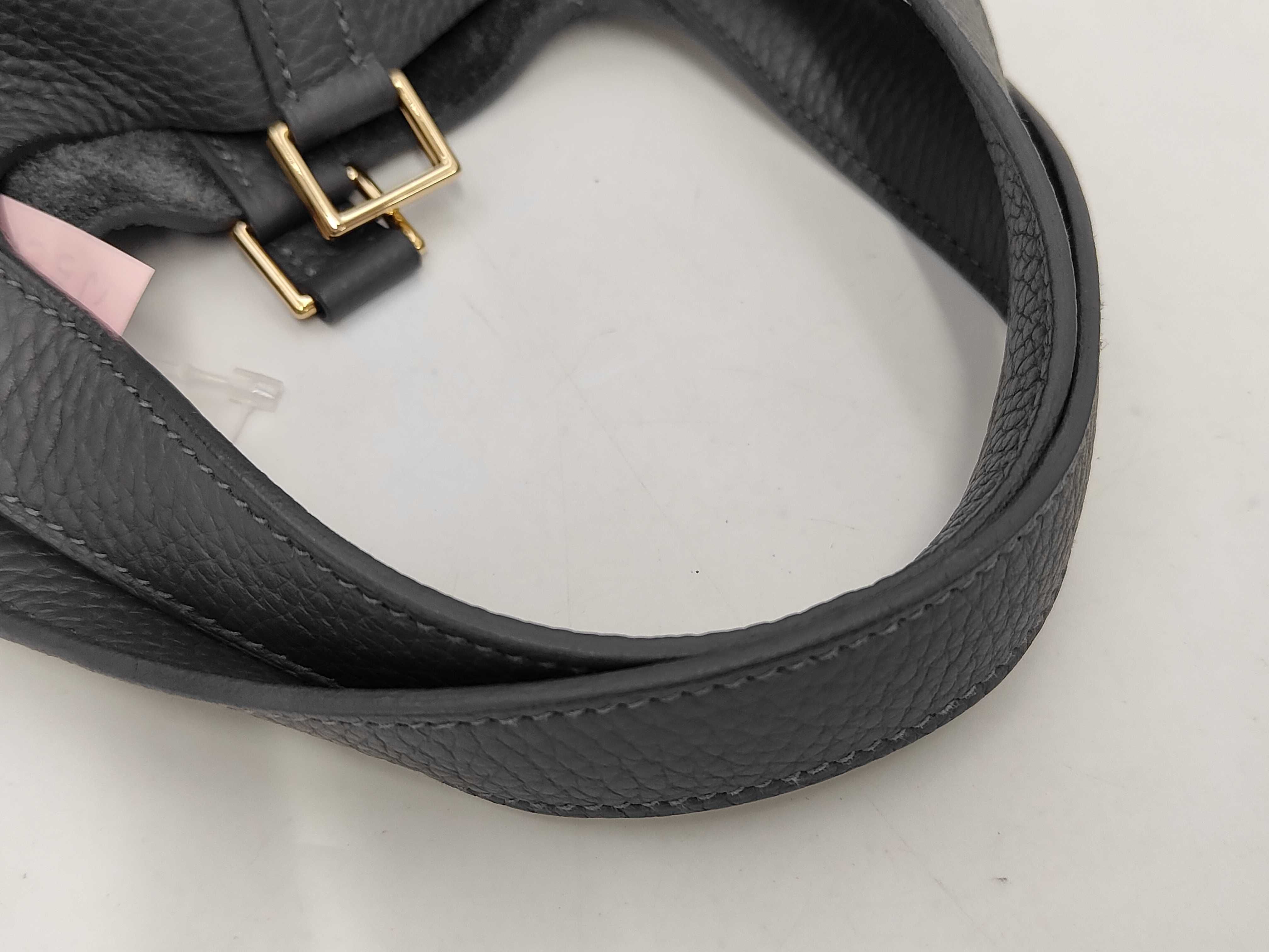 Picotan Lock PM Gray Gold Hardware W Engraved Handbag — view 5