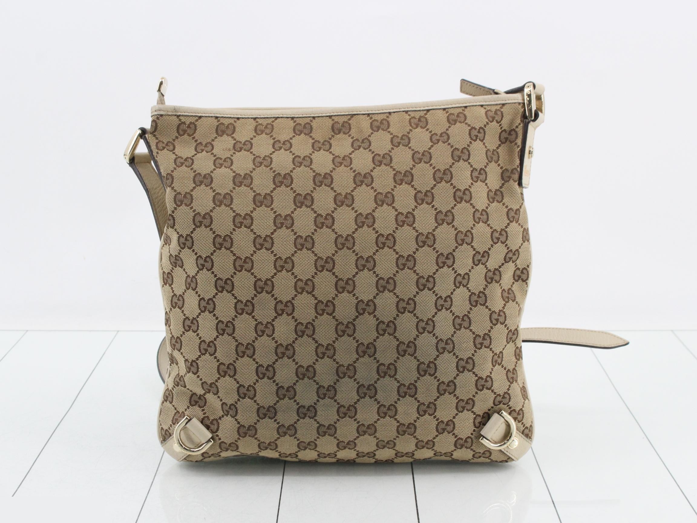 Abbey GG Canvas Leather Shoulder Bag — view 2
