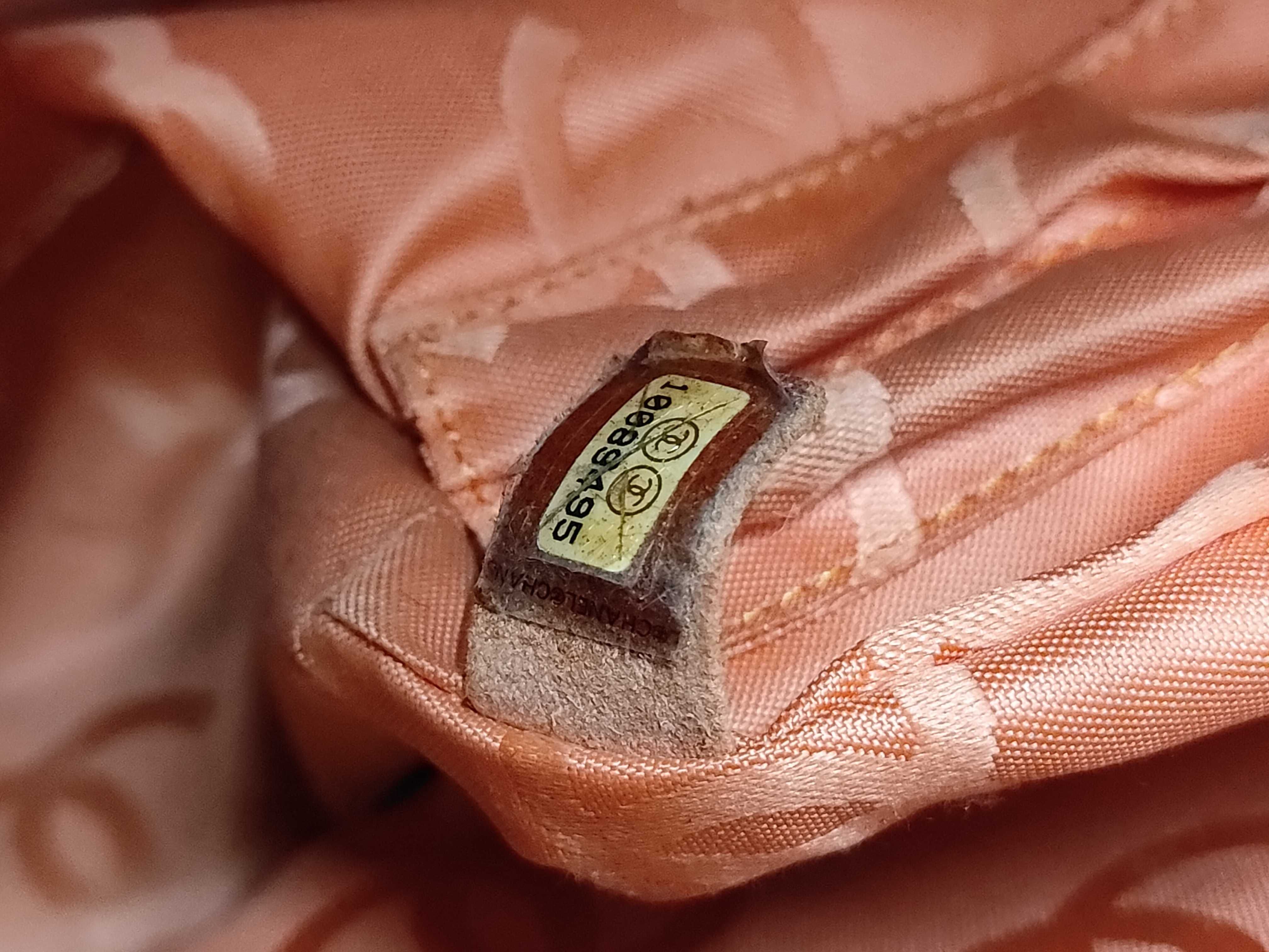Cambon Line Lambskin Handbag, Brown, Silver Hardware, 10089495 (Serial Number in the 10s) — view 12