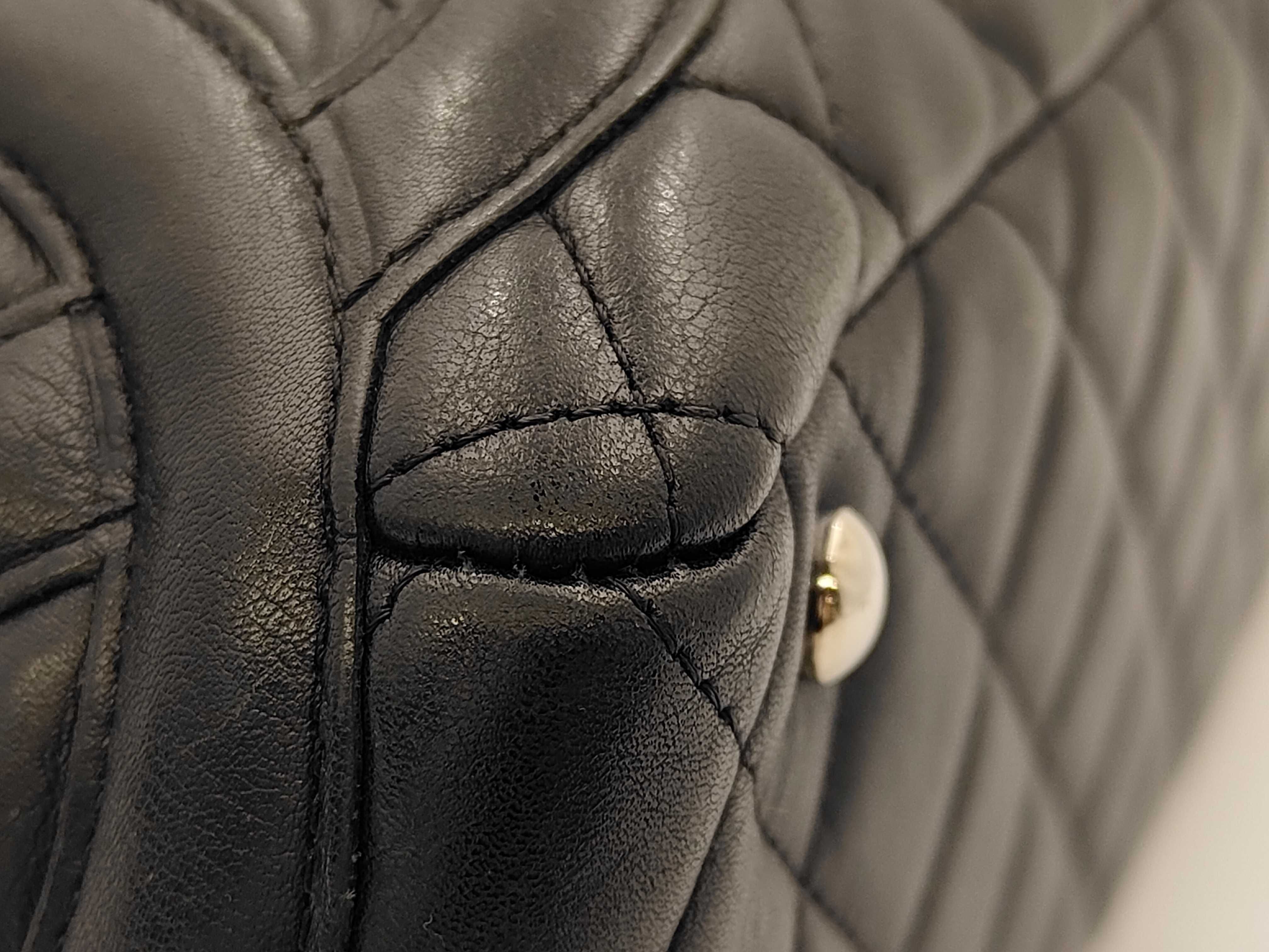 Bowling Bag, Cambon Line, Calfskin, Black, Silver Hardware, A25171, Shoulder Bag — view 6