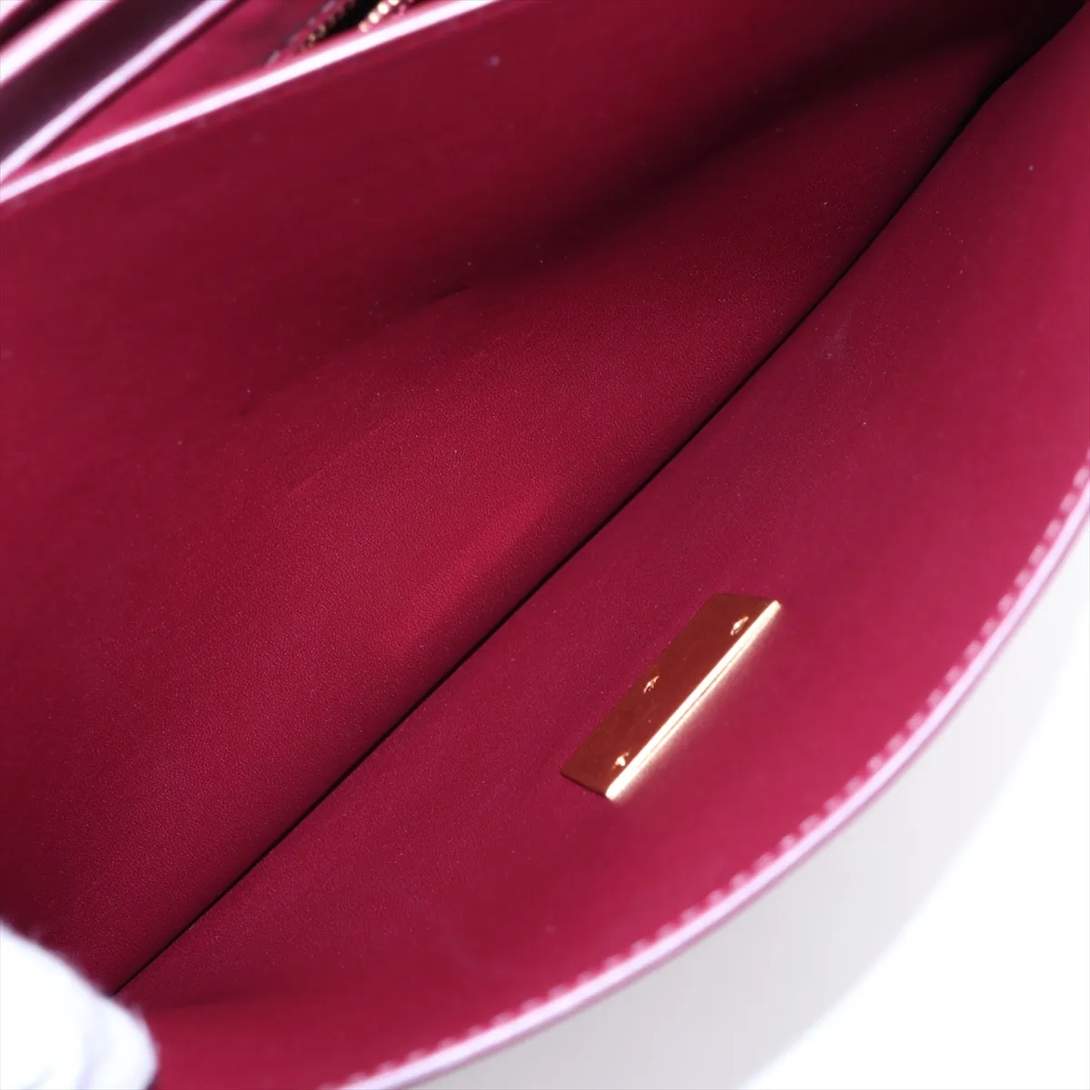 Marie Leather Shoulder Bag, Bordeaux — view 11