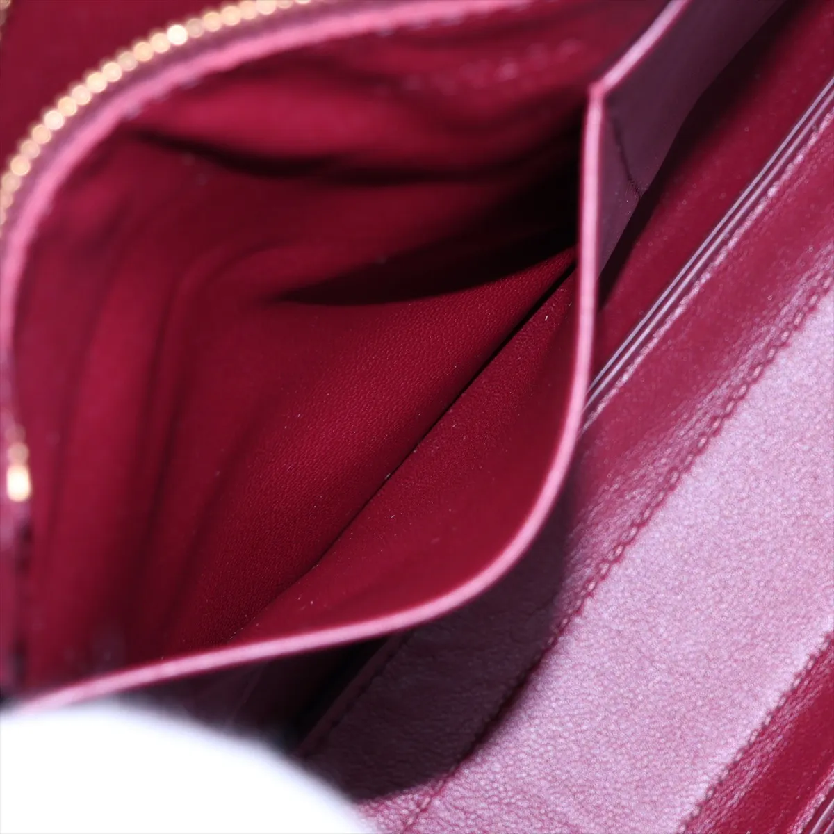 Marie Leather Shoulder Bag, Bordeaux — view 8