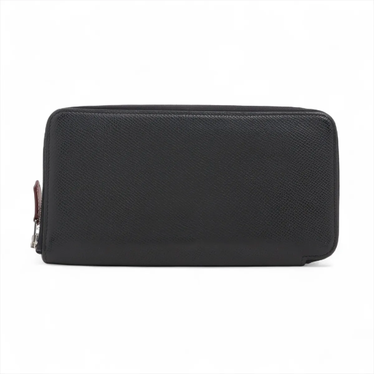 Azap Long Silk In Veau Epsom Round Zip Wallet Black Silver Hardware Q: 2013
