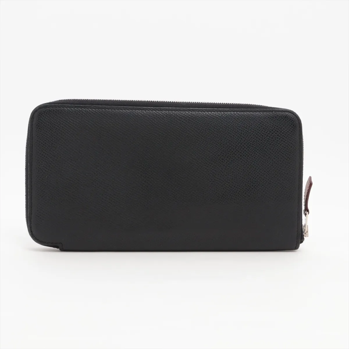 Azap Long Silk In Veau Epsom Round Zip Wallet Black Silver Hardware Q: 2013 — view 2