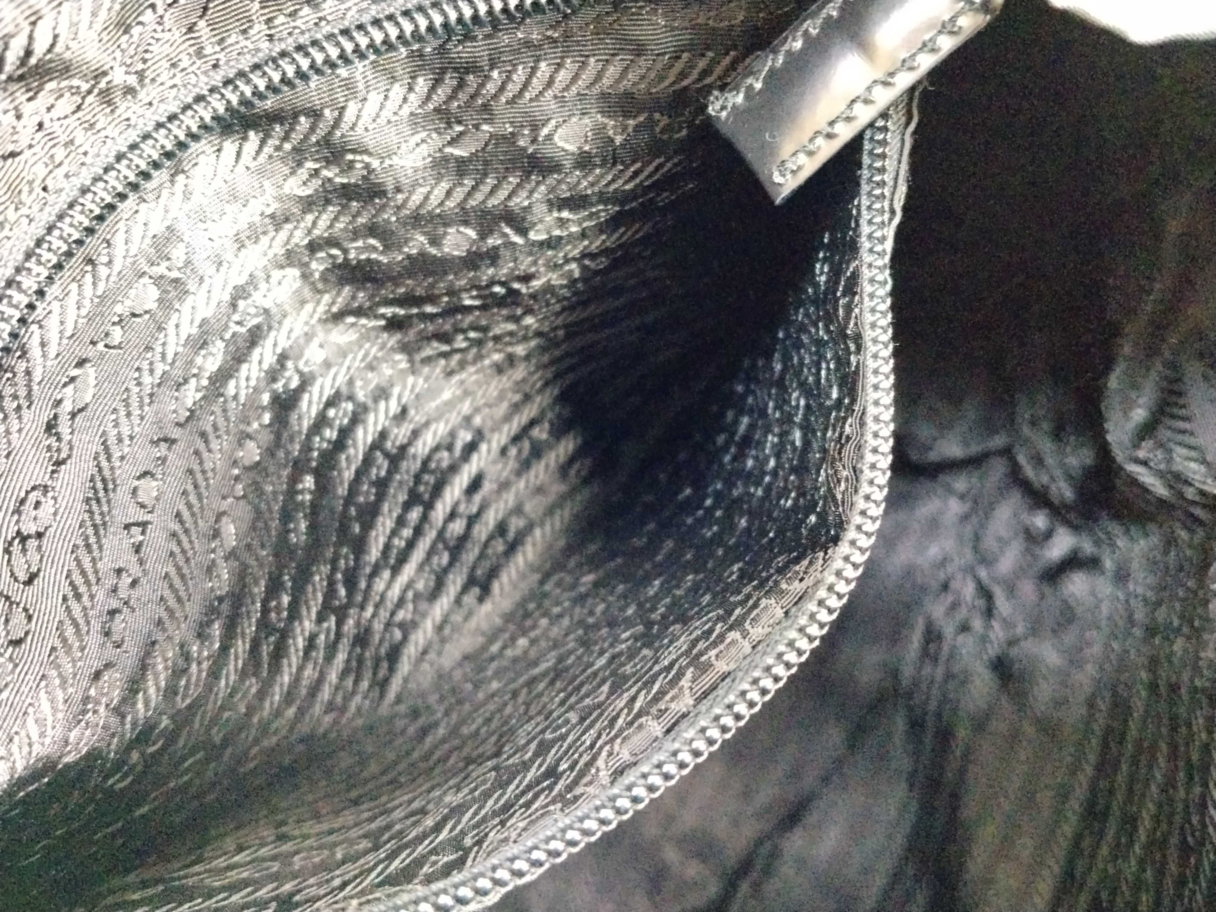 nylon backpack, excellent condition, later model, TESSUTO VELA, black. — view 13