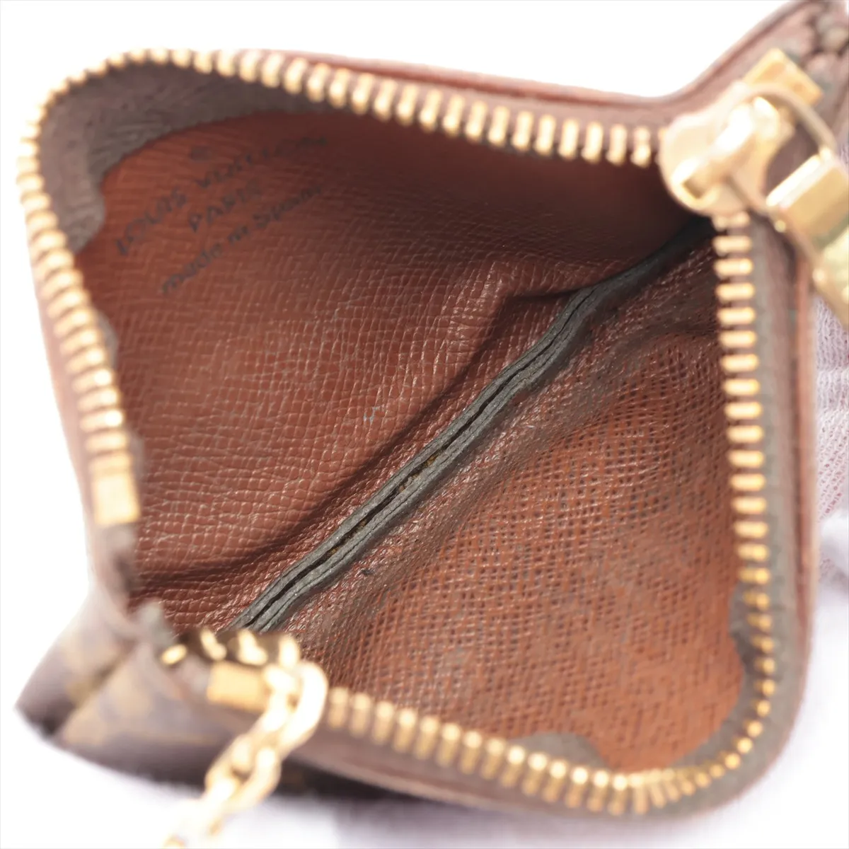 Monogram Pochette Clé M62650 CA0072 Brown Coin Case — view 3