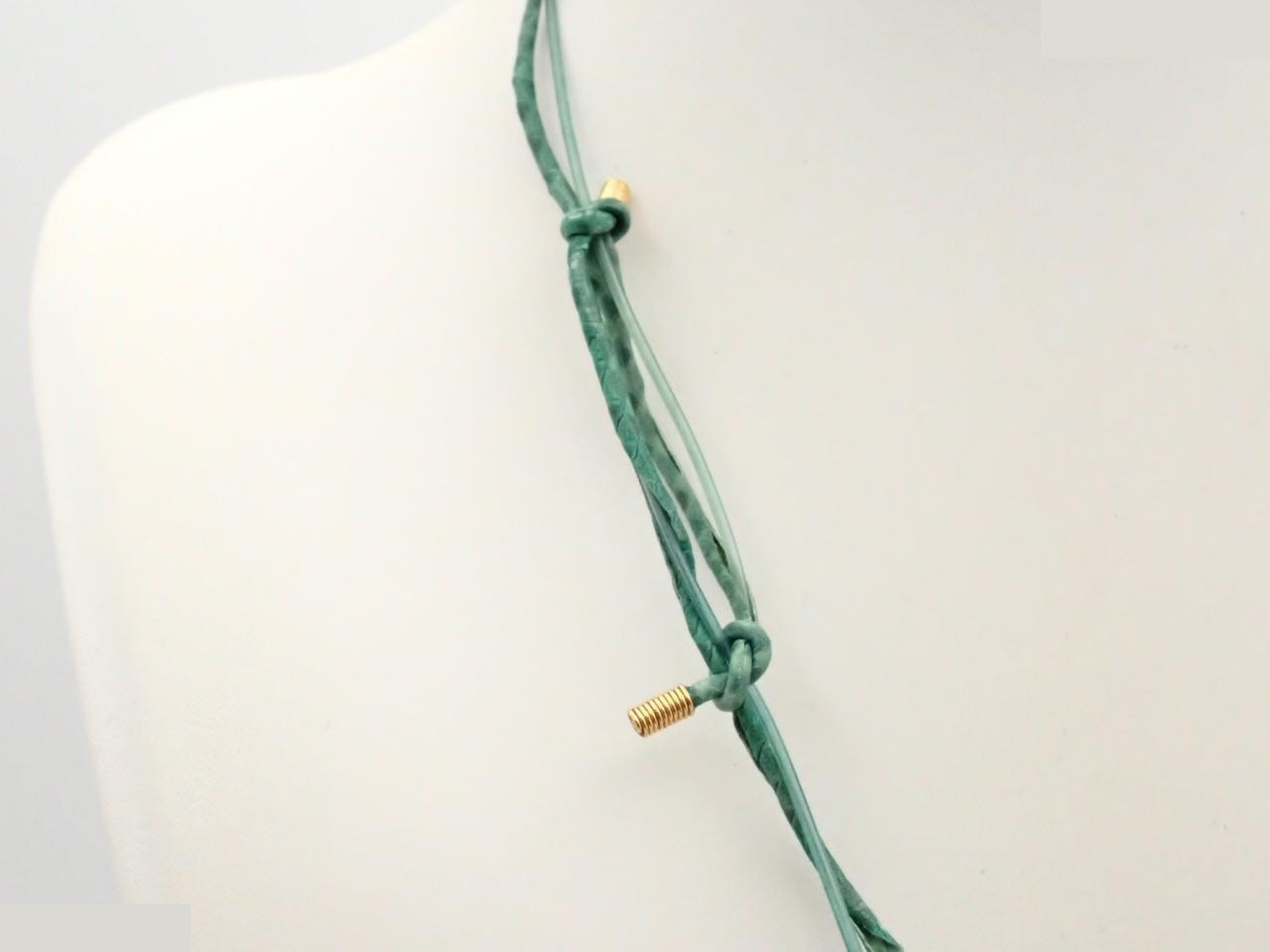 Pendant Sweet Monogram Gold x Green — view 2