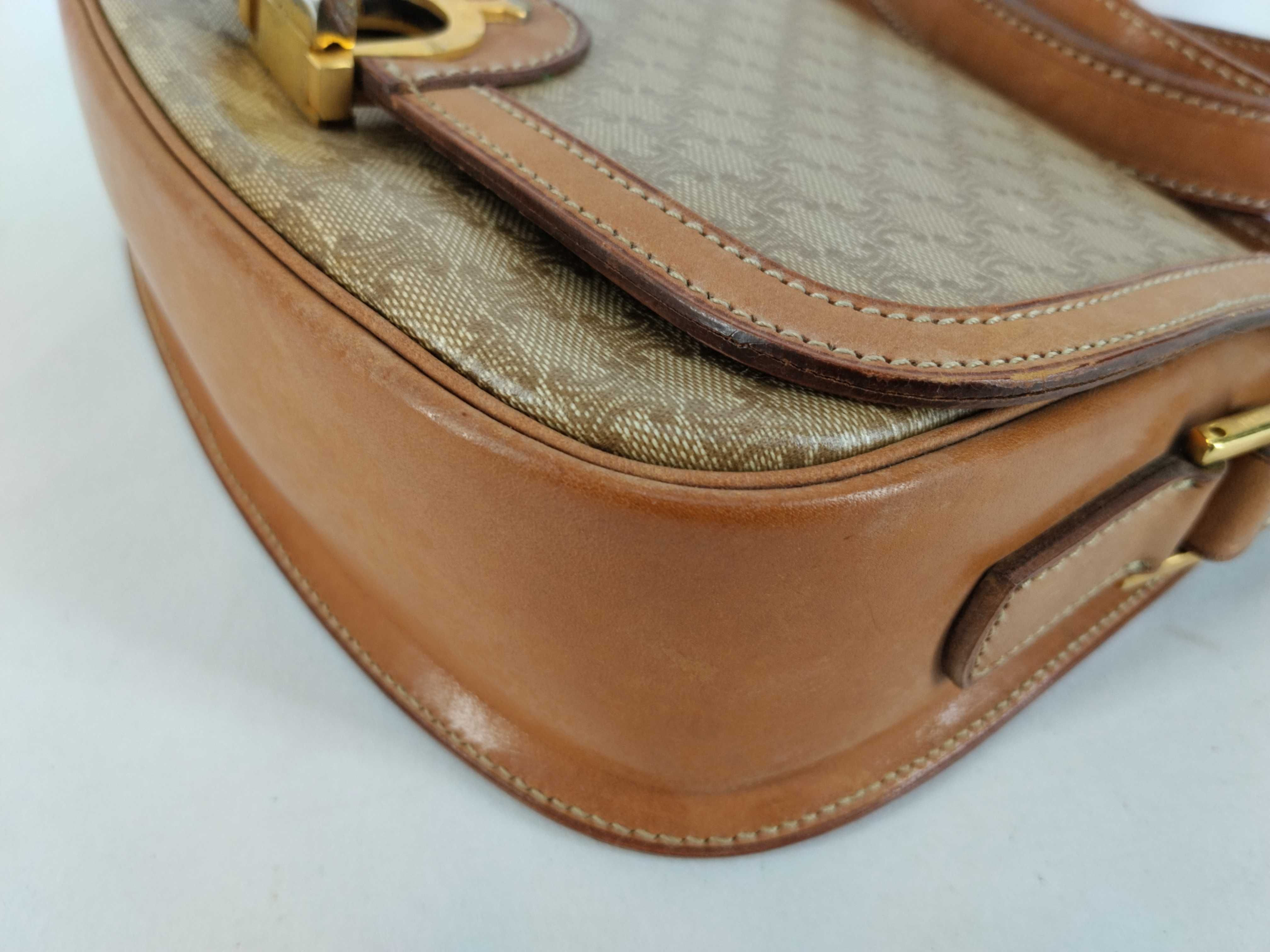 shoulder bag, Macadam pattern, brown shoulder bag — view 6