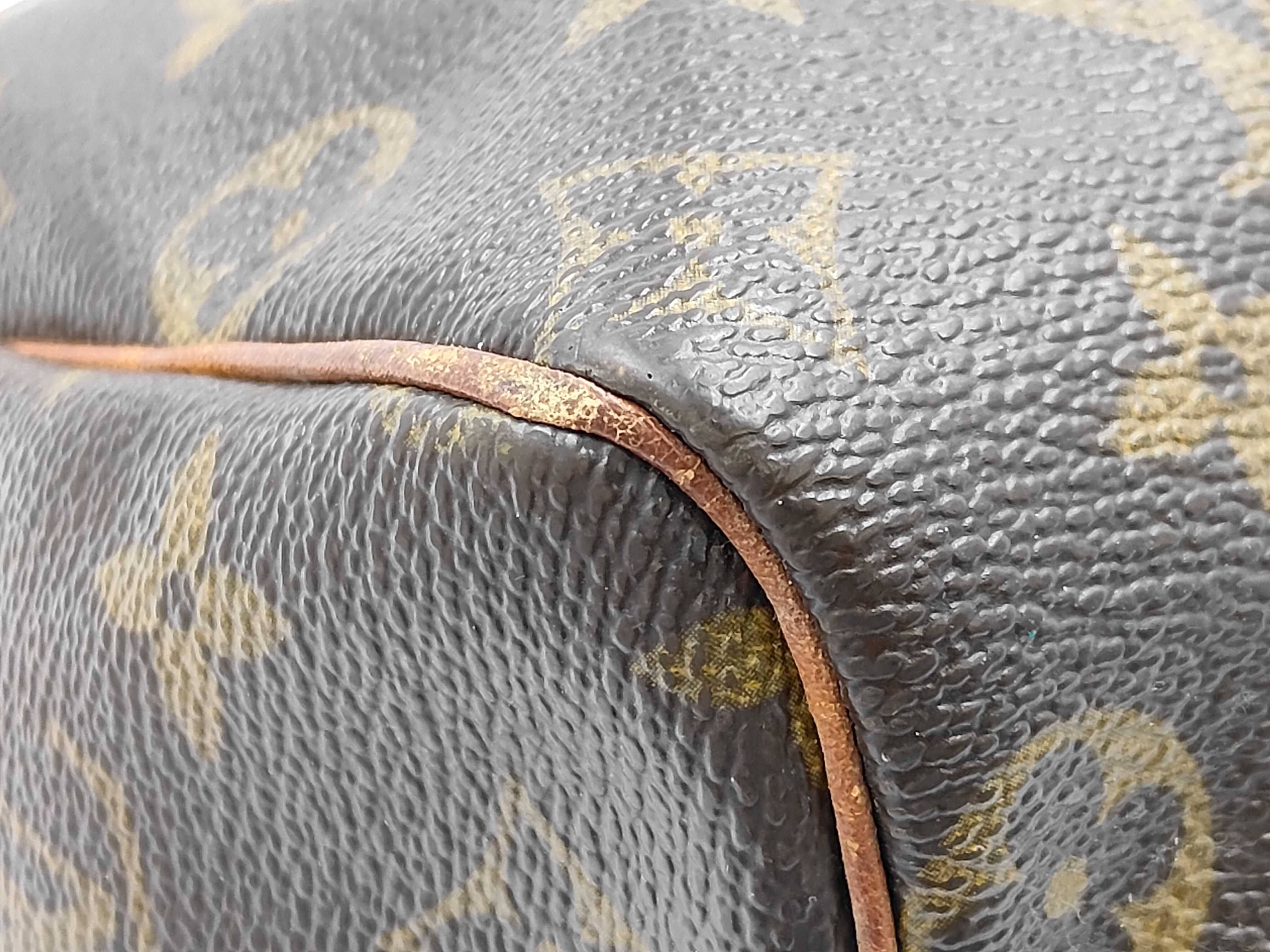 Monogram Speedy 25 M41528 Monogram Brown Handbag with Dust Bag (Boston Bag) — view 7