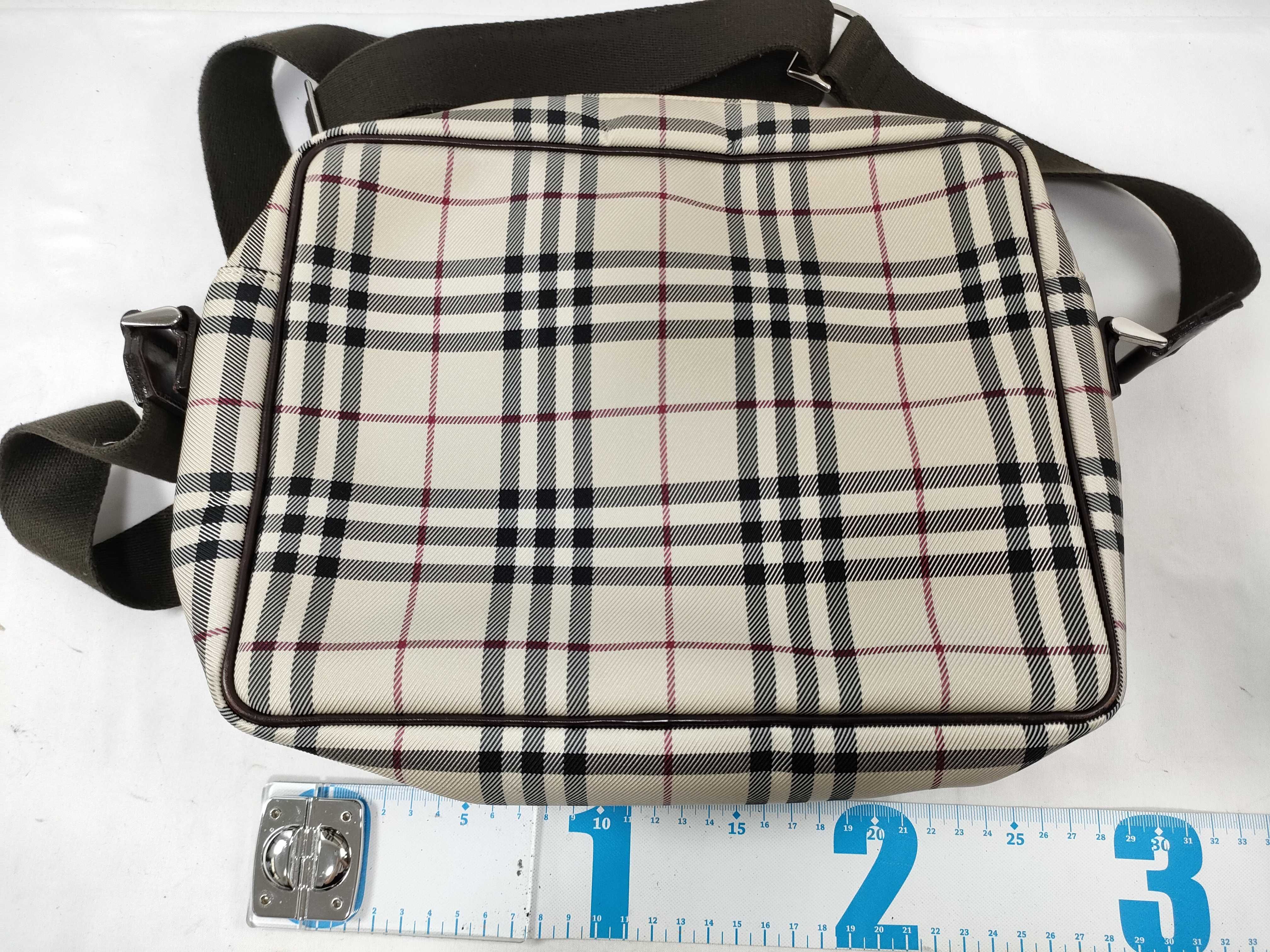 Nova Check Canvas Leather Handbag Shoulder Bag — view 2