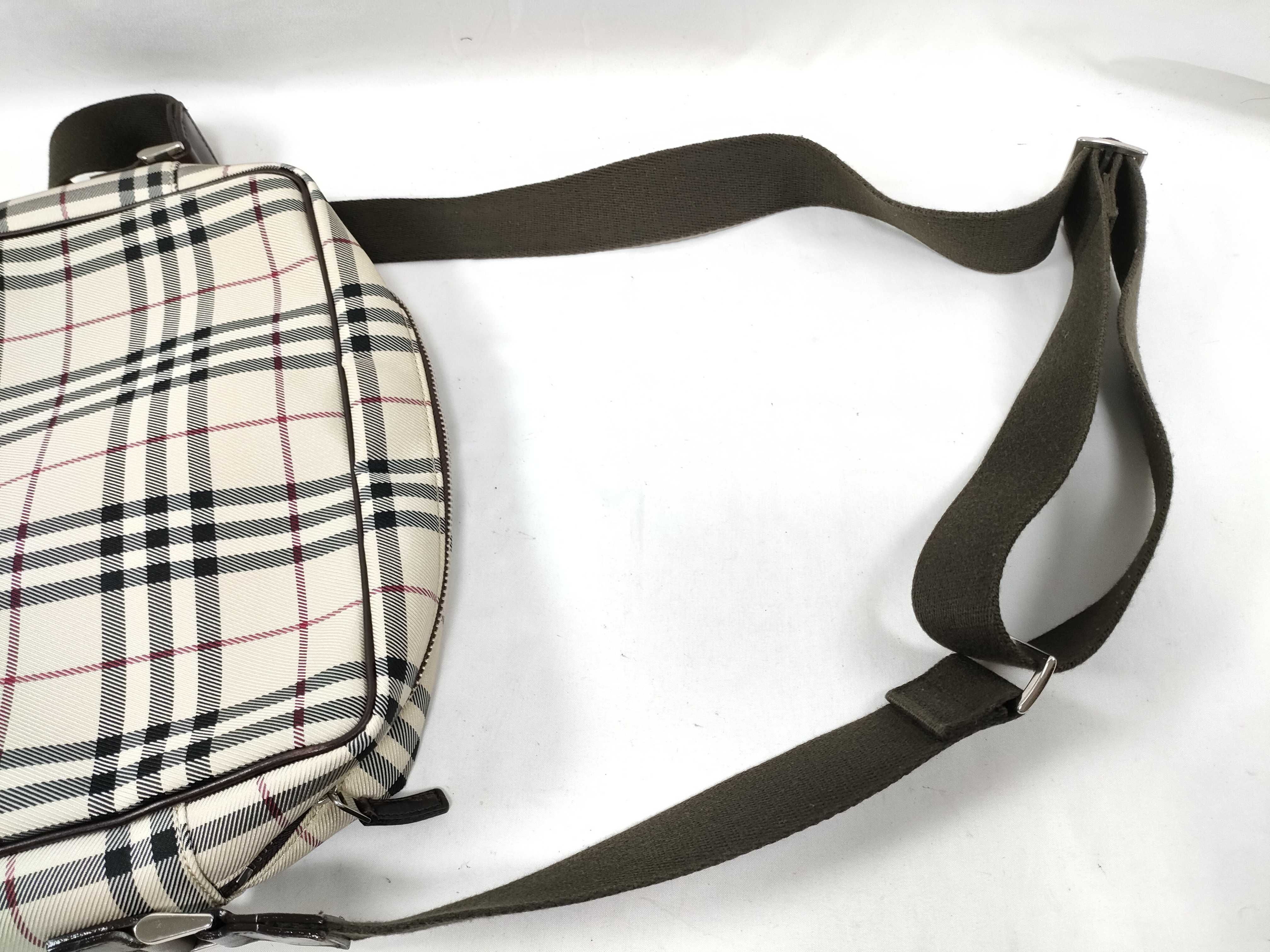 Nova Check Canvas Leather Handbag Shoulder Bag — view 5