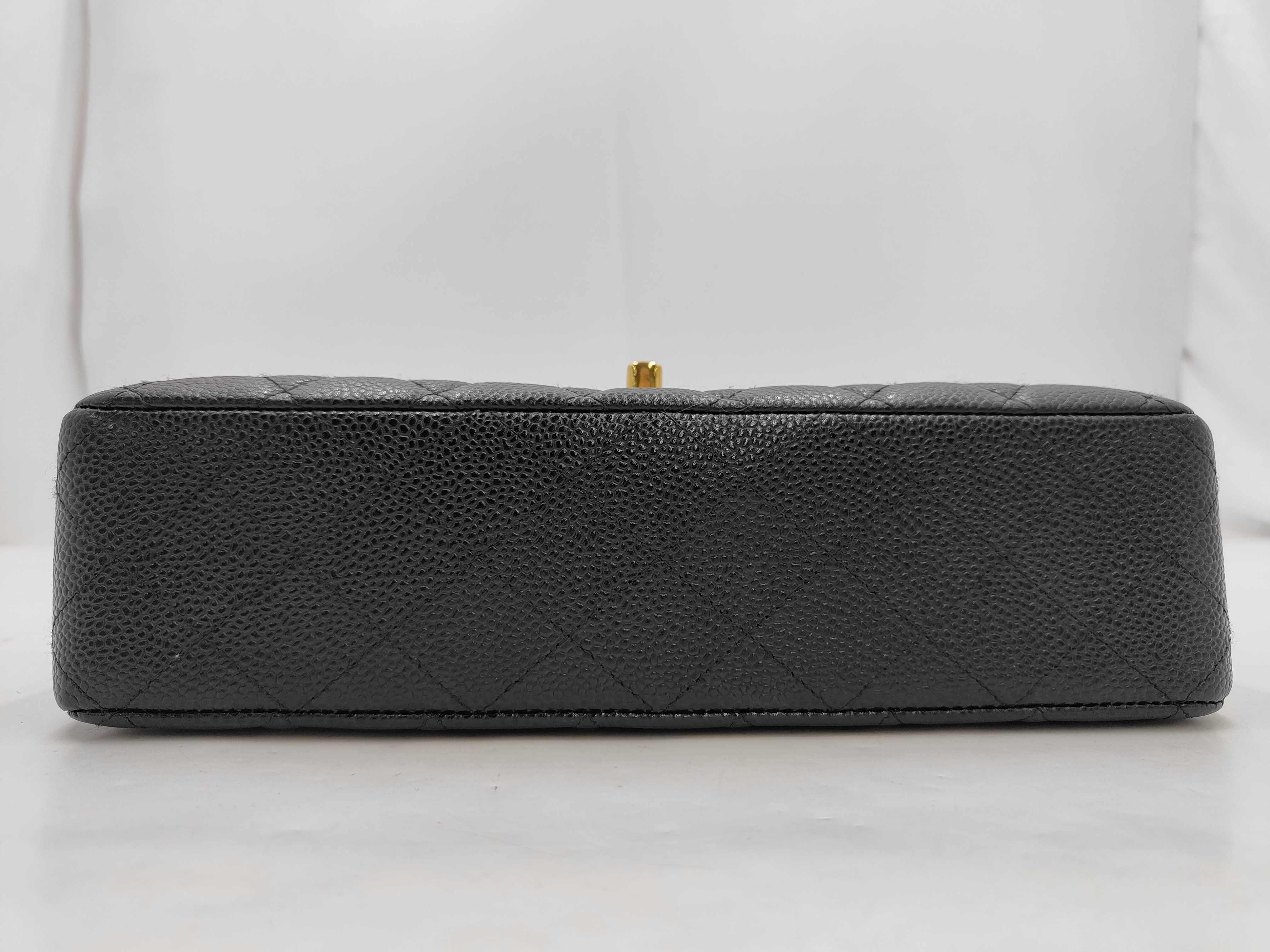 Caviar Skin Double Flap Shoulder Bag — view 3