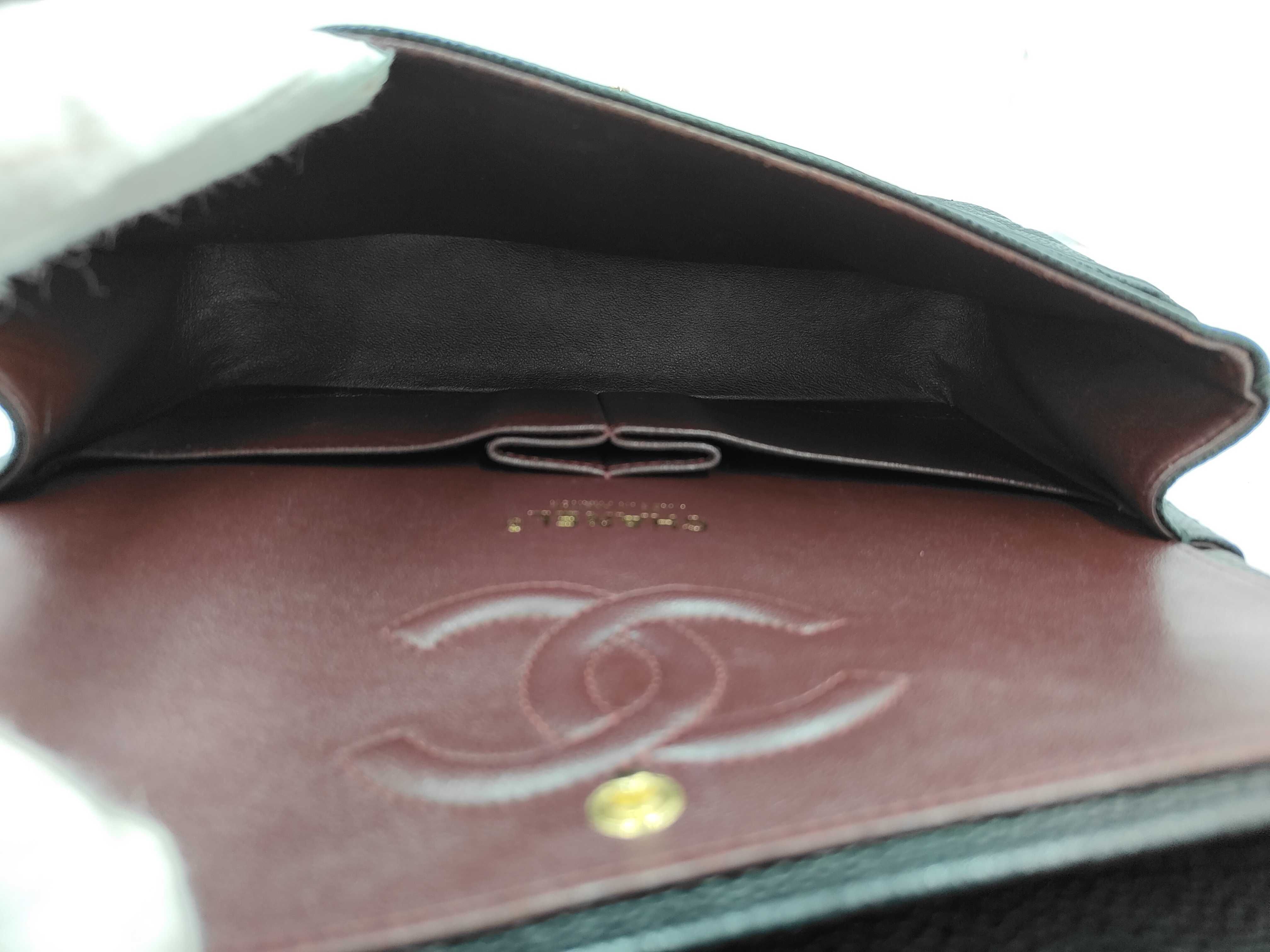 Caviar Skin Double Flap Shoulder Bag — view 9