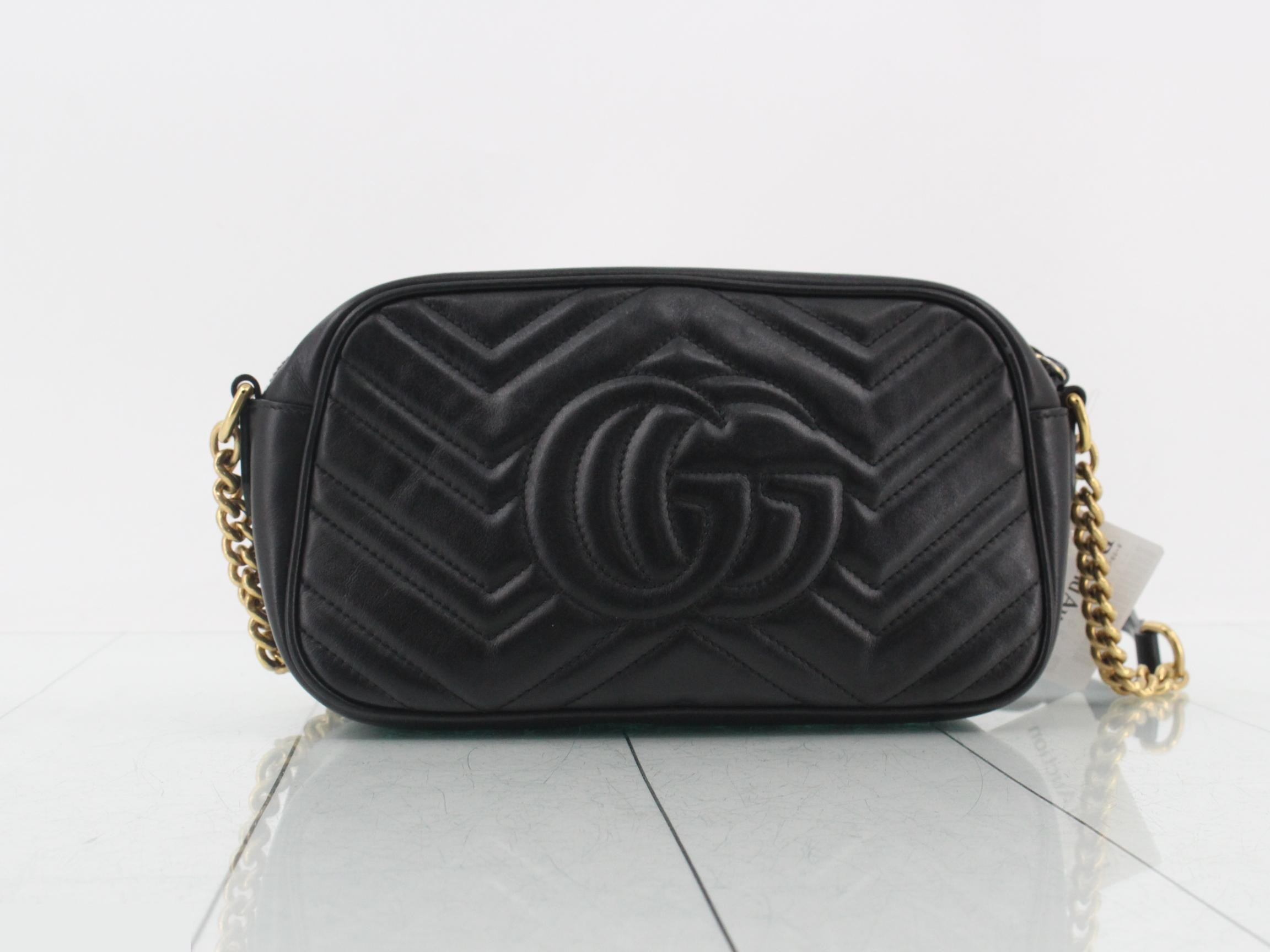 GG Marmont Leather Chain Bag — view 2