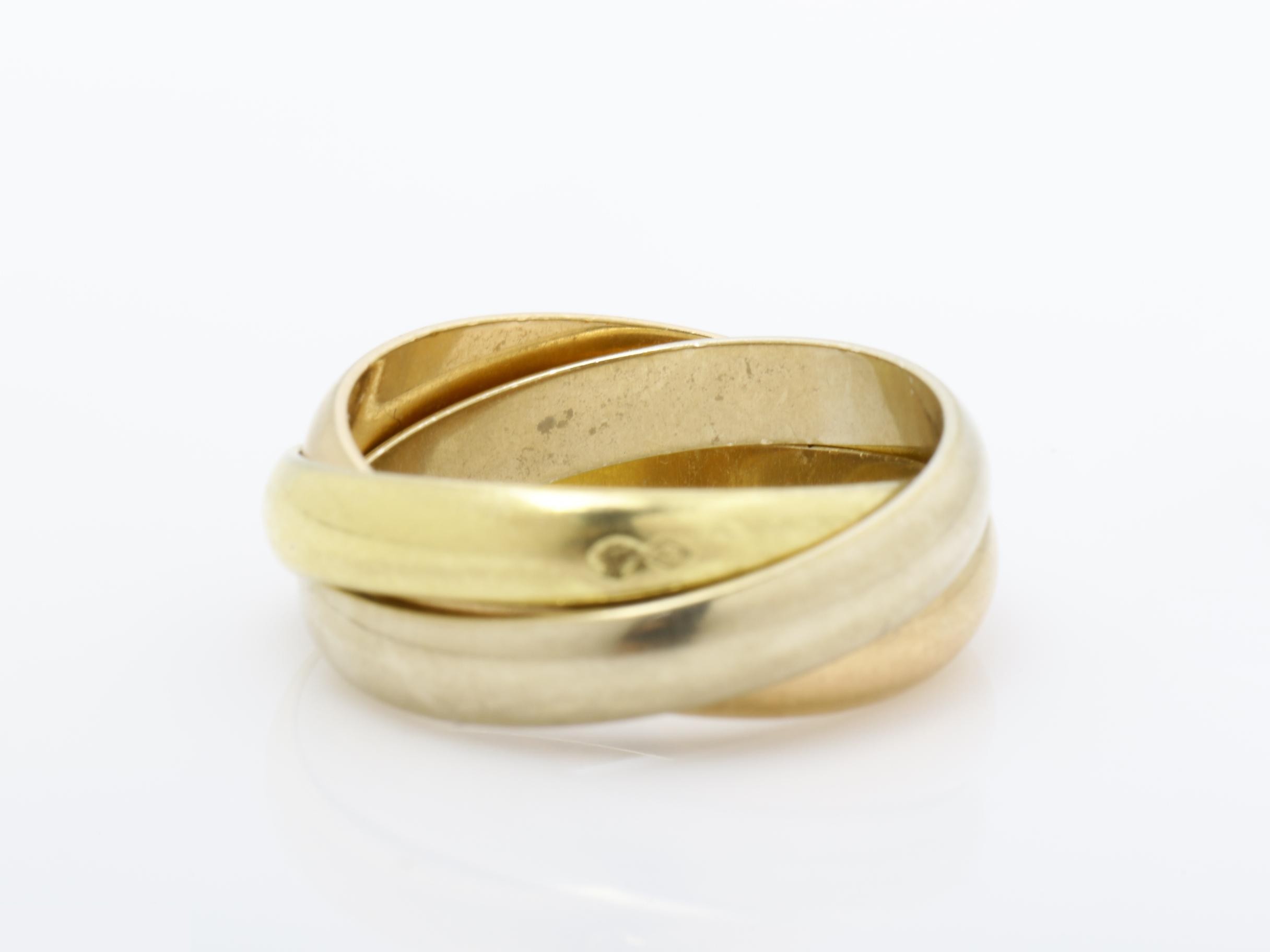 Trinity (precious metal) ring, 750, 8.0g, size #52 — view 4