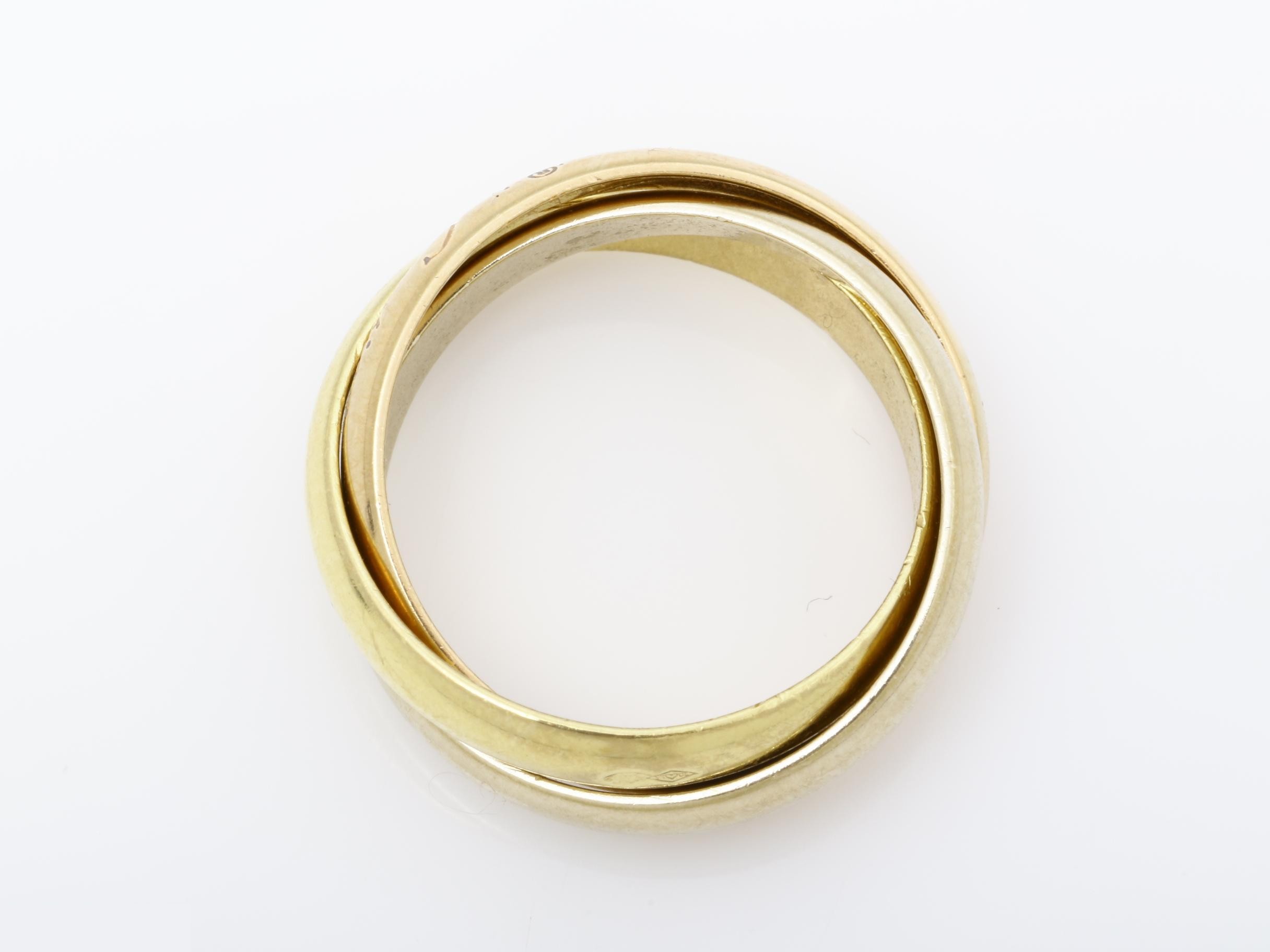 Trinity (precious metal) ring, 750, 8.0g, size #52 — view 5