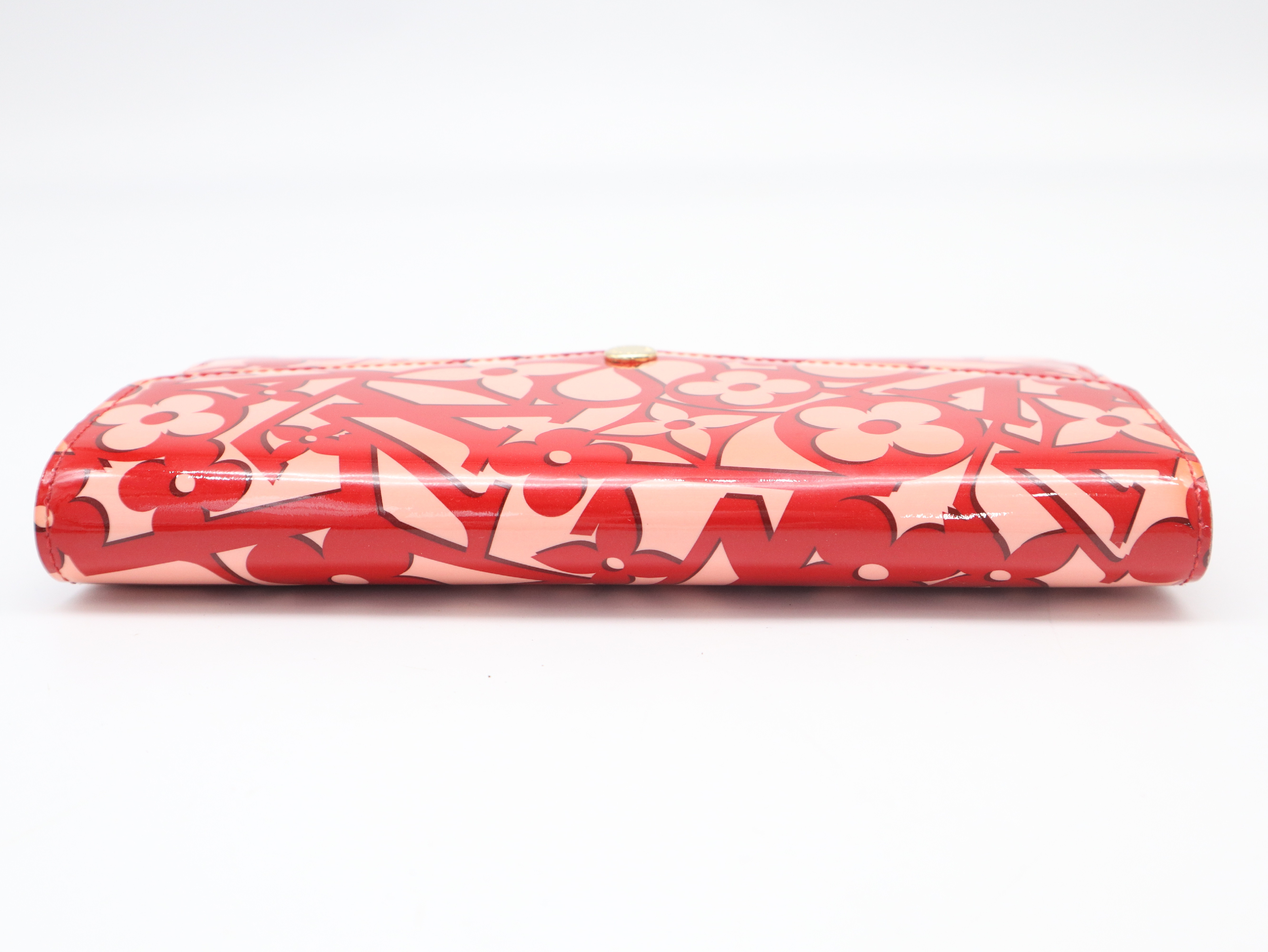 M90127 Vernis Portefeuille Sarah Sweet Monogram Pomme d'Amour Wallet with Box and Dust Bag — view 3