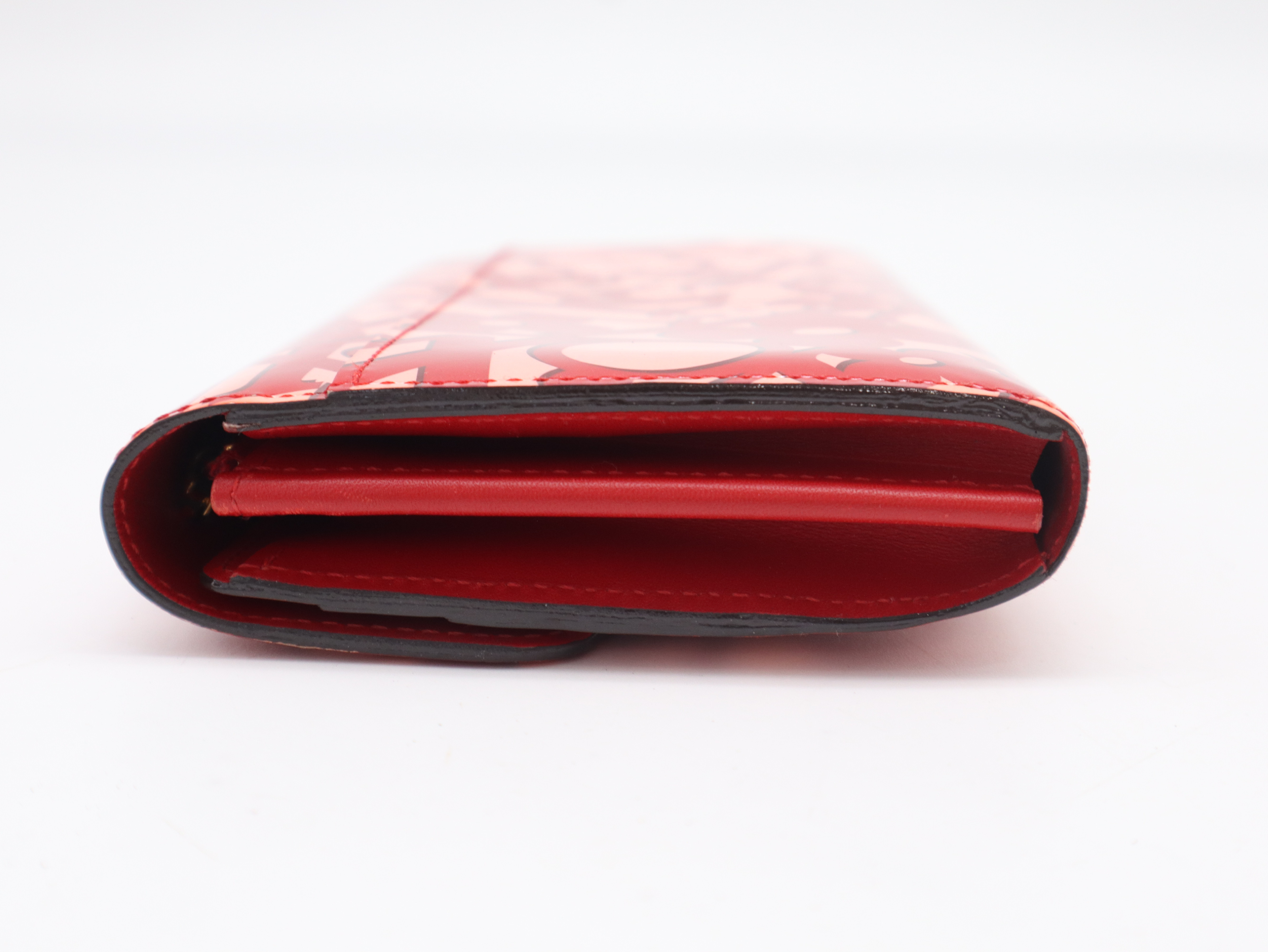 M90127 Vernis Portefeuille Sarah Sweet Monogram Pomme d'Amour Wallet with Box and Dust Bag — view 6