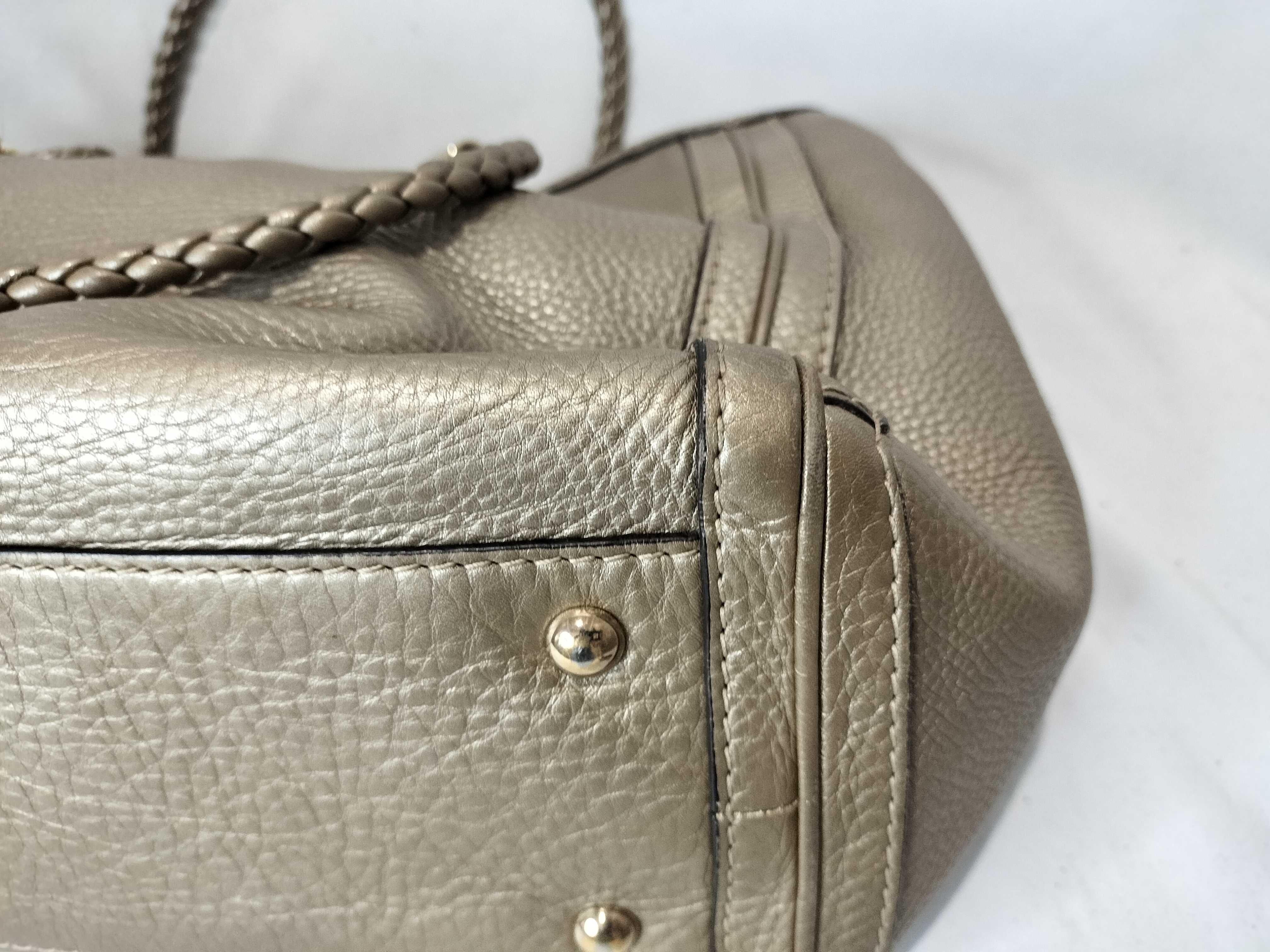 Bamboo Gold Tote Bag Handbag — view 6