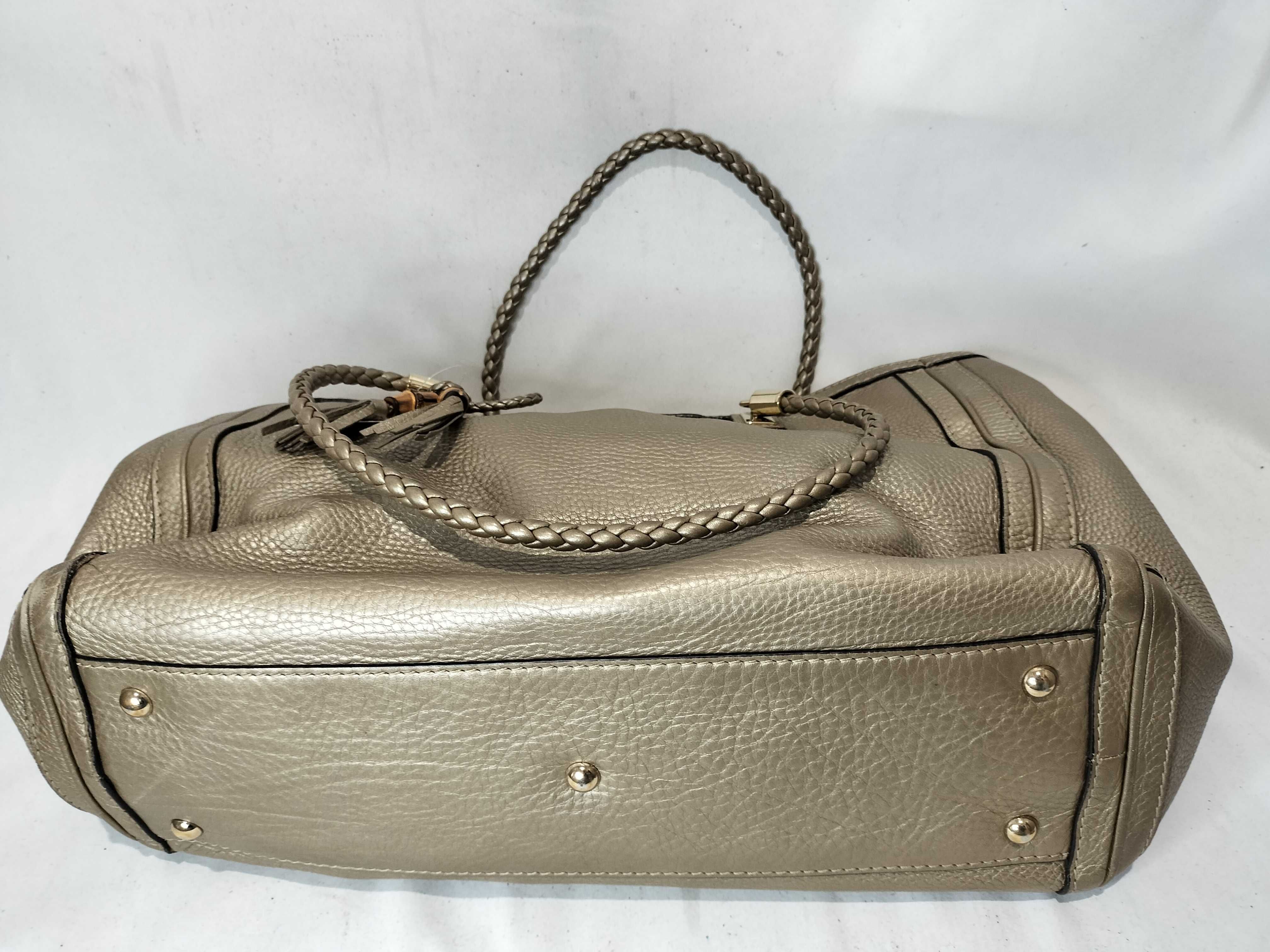 Bamboo Gold Tote Bag Handbag — view 7