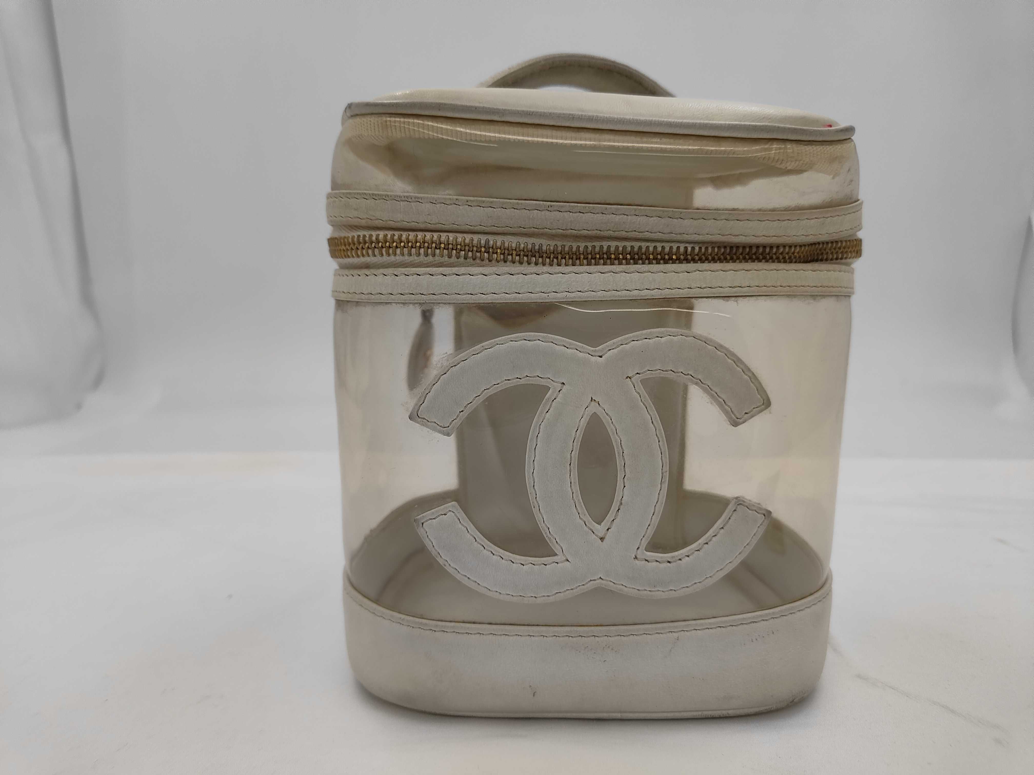 Vanity bag Leather x Vinyl White x Clear GD metal fittings 3451559 Vanity bag — view 2
