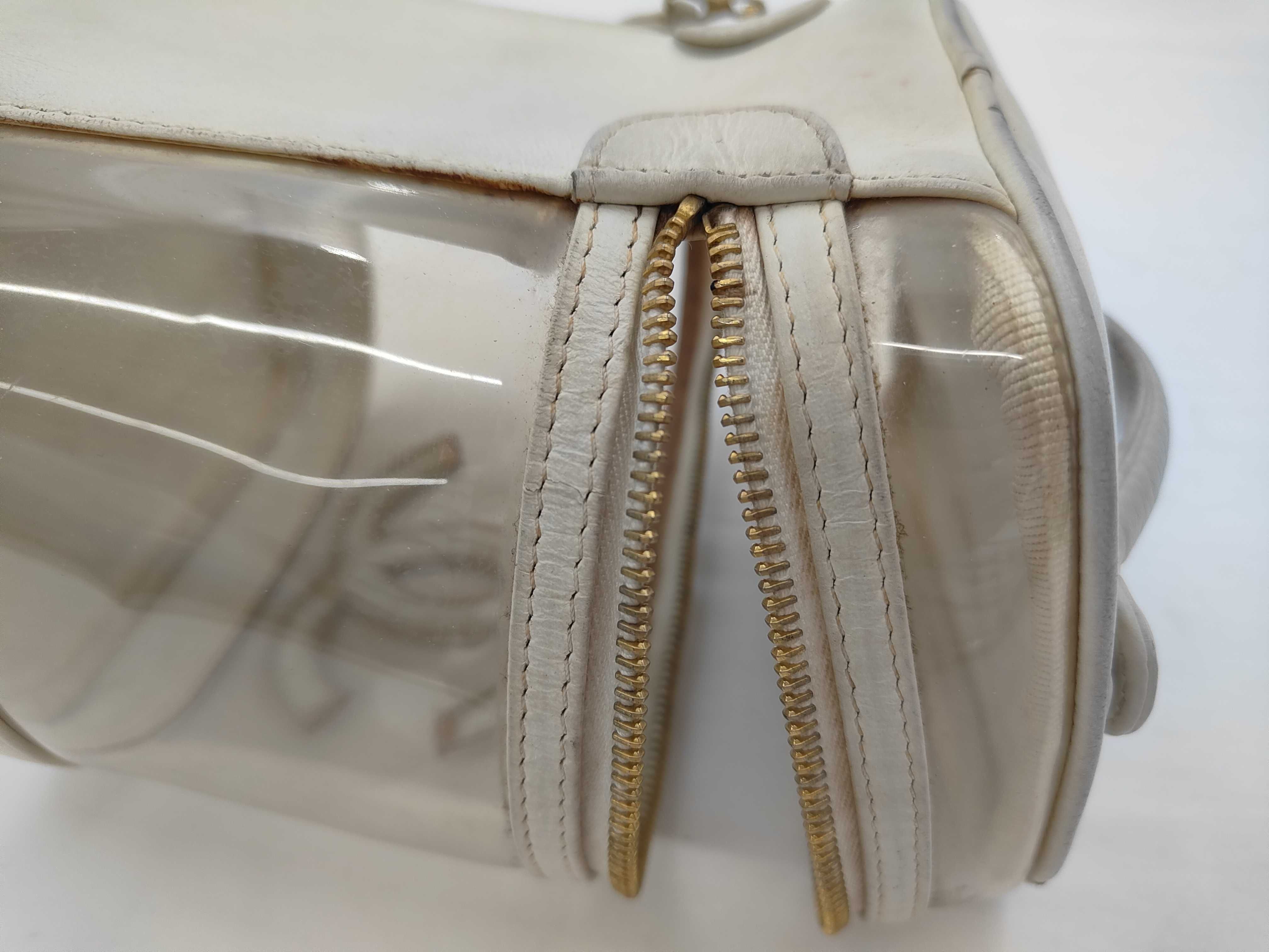Vanity bag Leather x Vinyl White x Clear GD metal fittings 3451559 Vanity bag — view 13