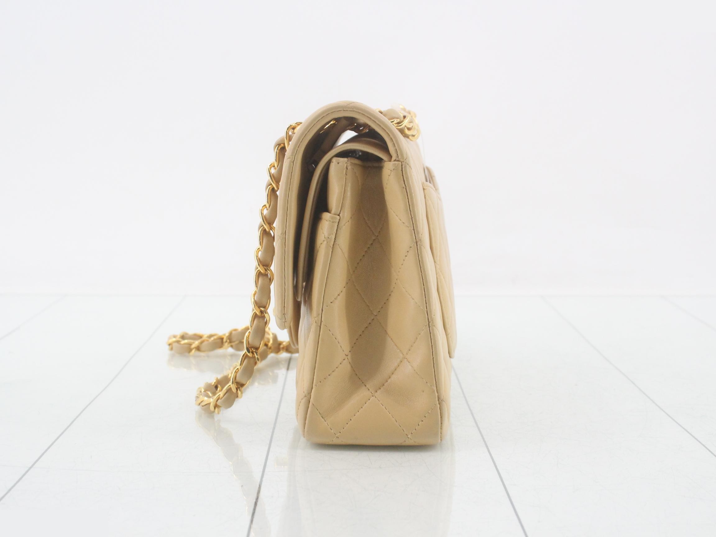 Matelassé Lambskin Chain Shoulder Bag — view 3