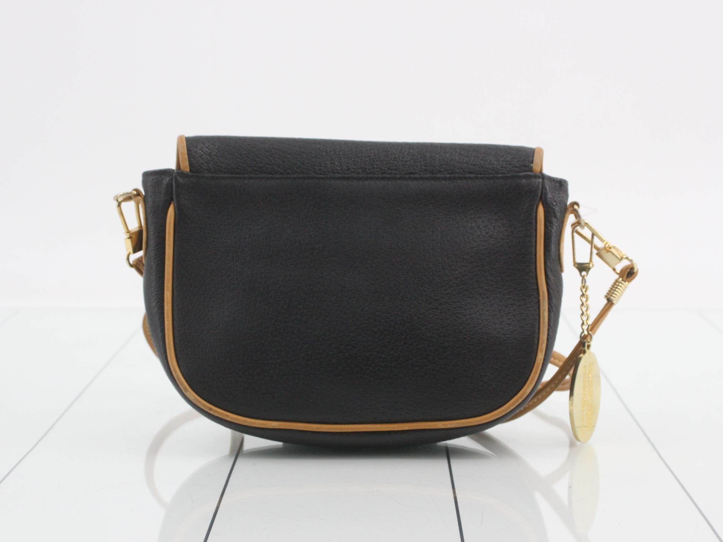 Shoulder bag leather black — view 2