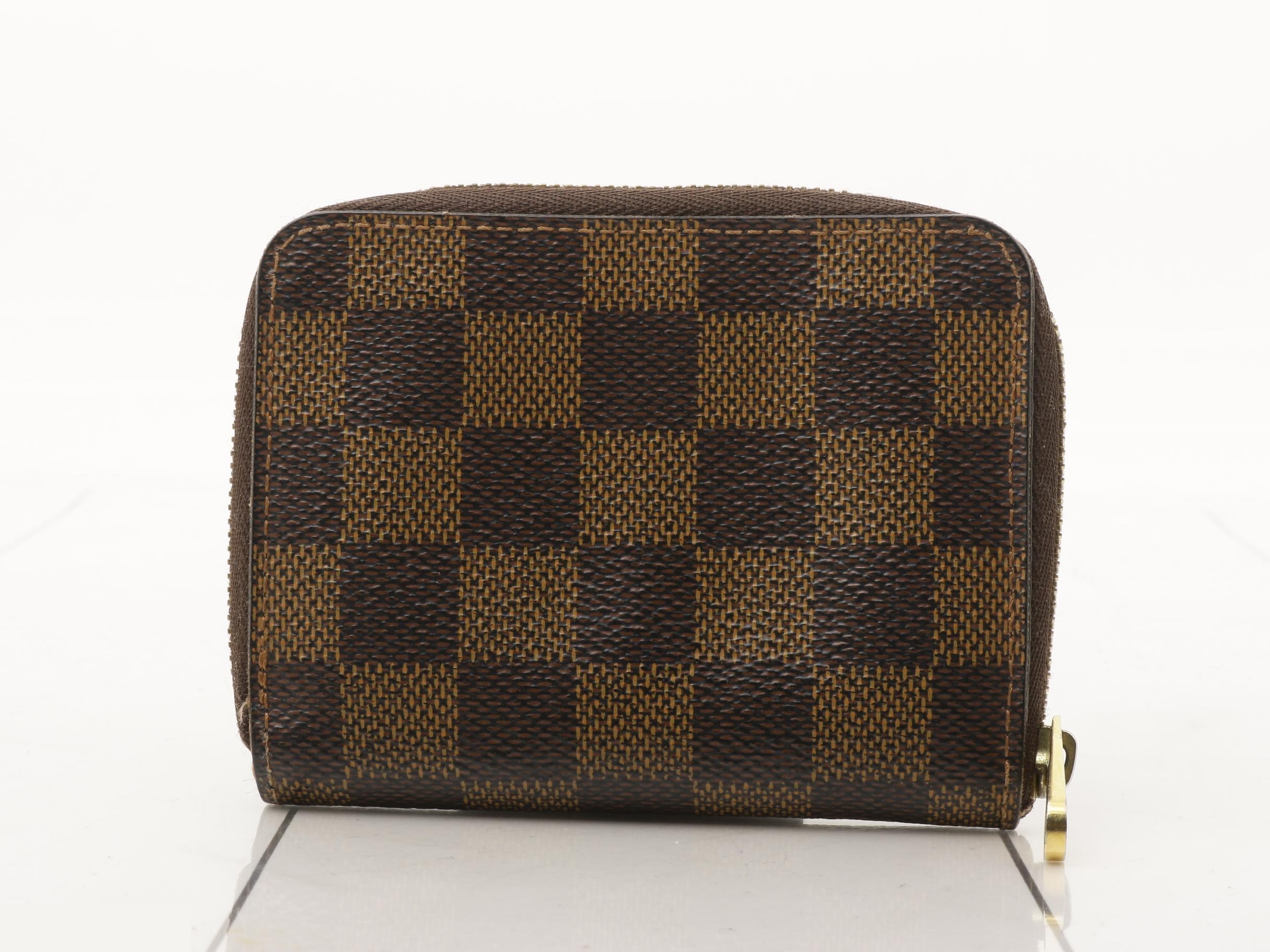 Zippy Coin Purse, Damier Brown — view 2