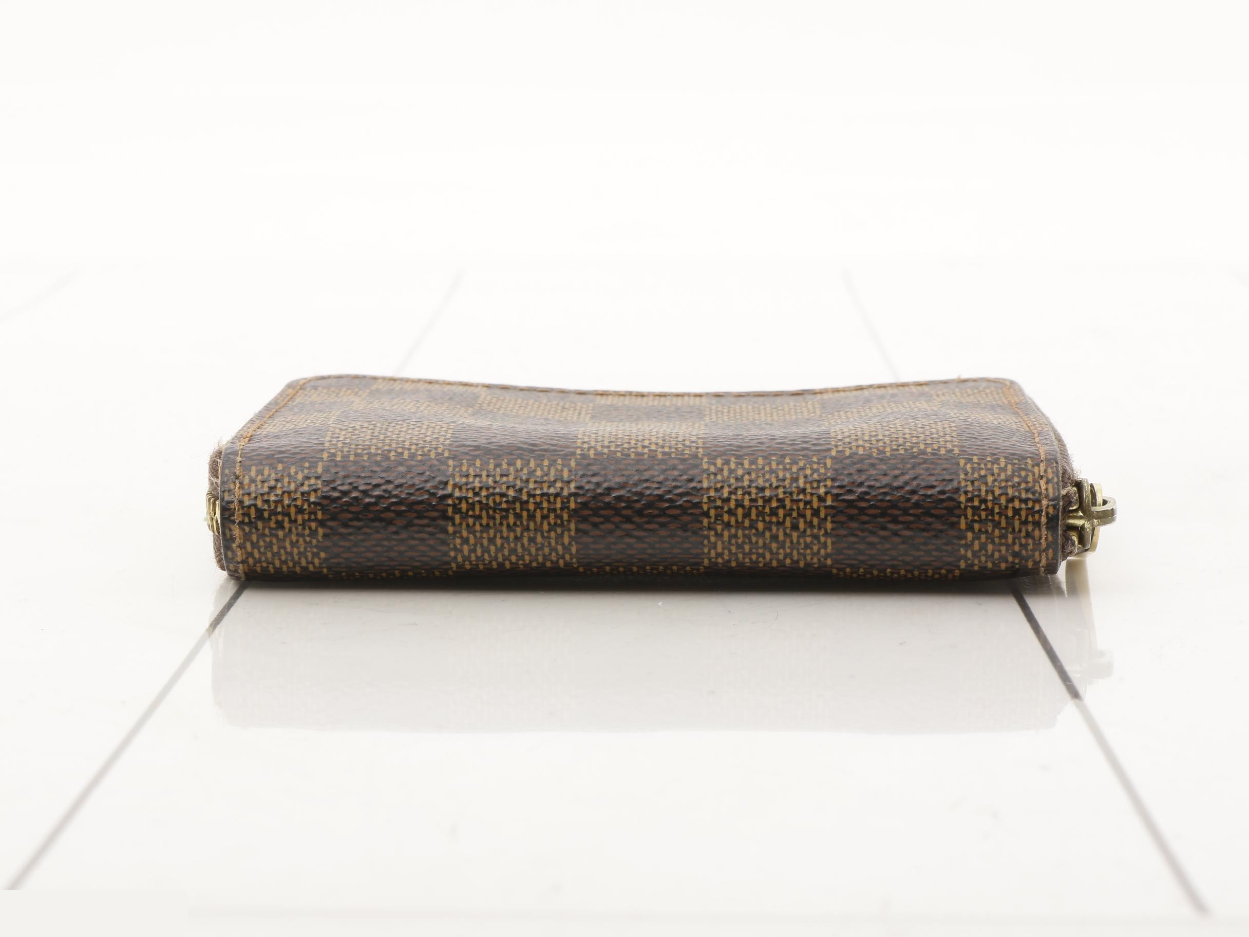 Zippy Coin Purse, Damier Brown — view 3