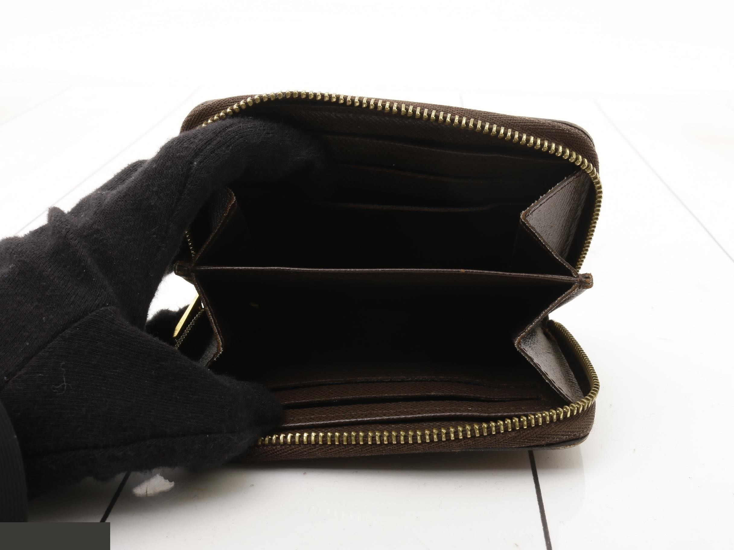 Zippy Coin Purse, Damier Brown — view 4