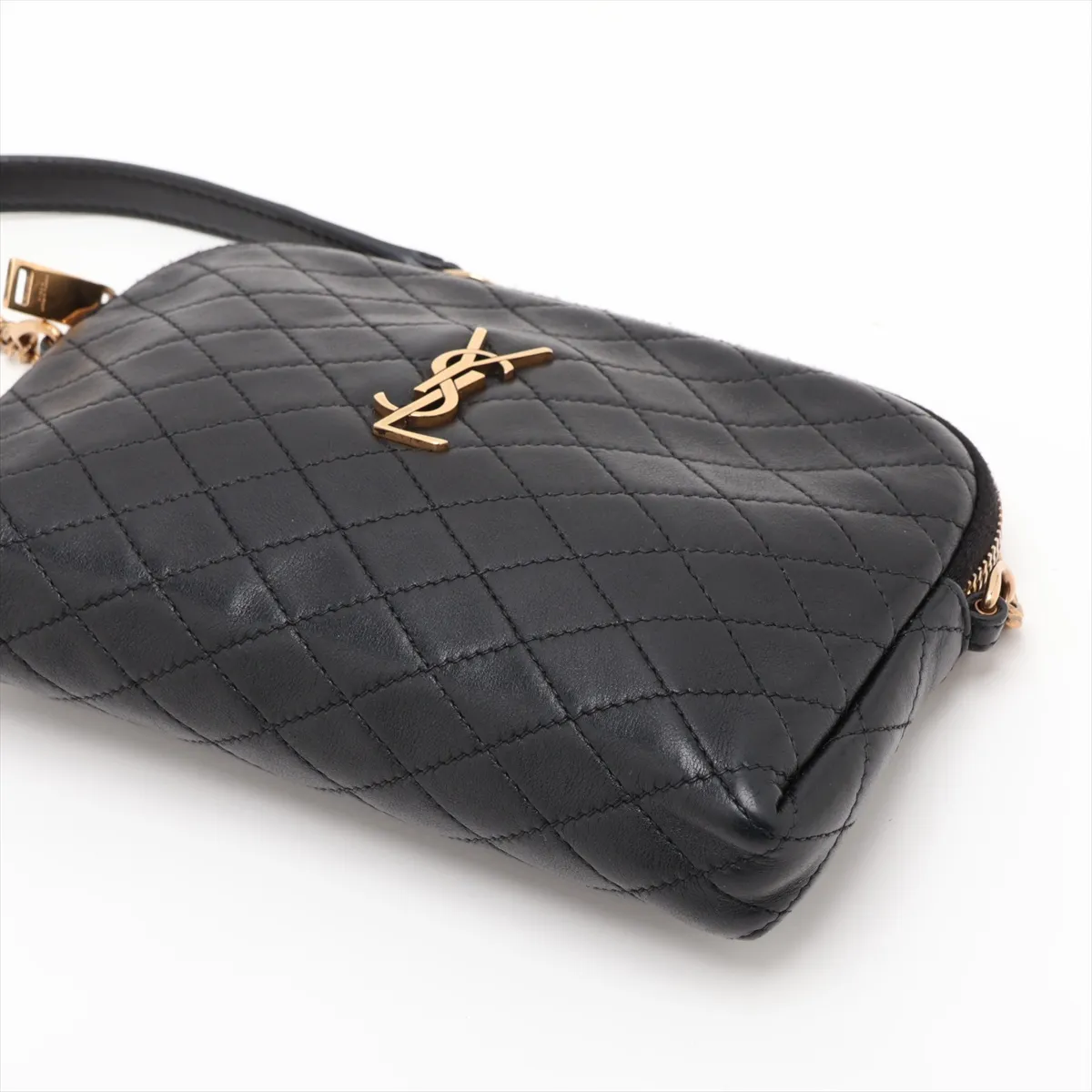 Gabby Chain Shoulder Bag, Black — view 3