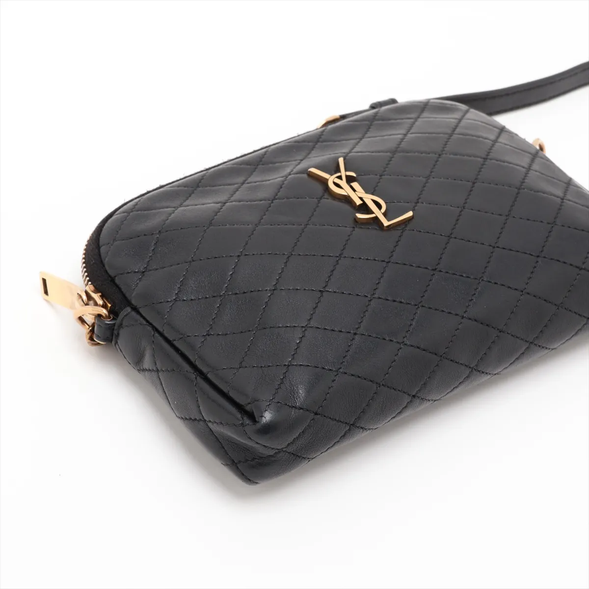 Gabby Chain Shoulder Bag, Black — view 4