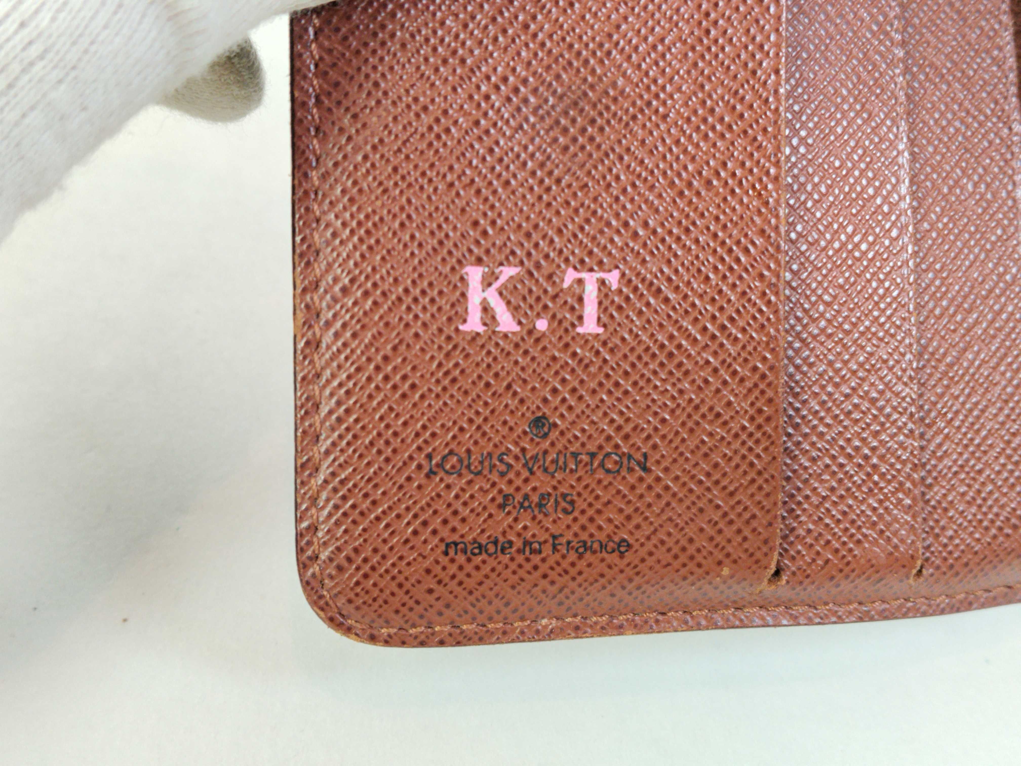 Monogram Compact Snap Wallet with Initials — view 9