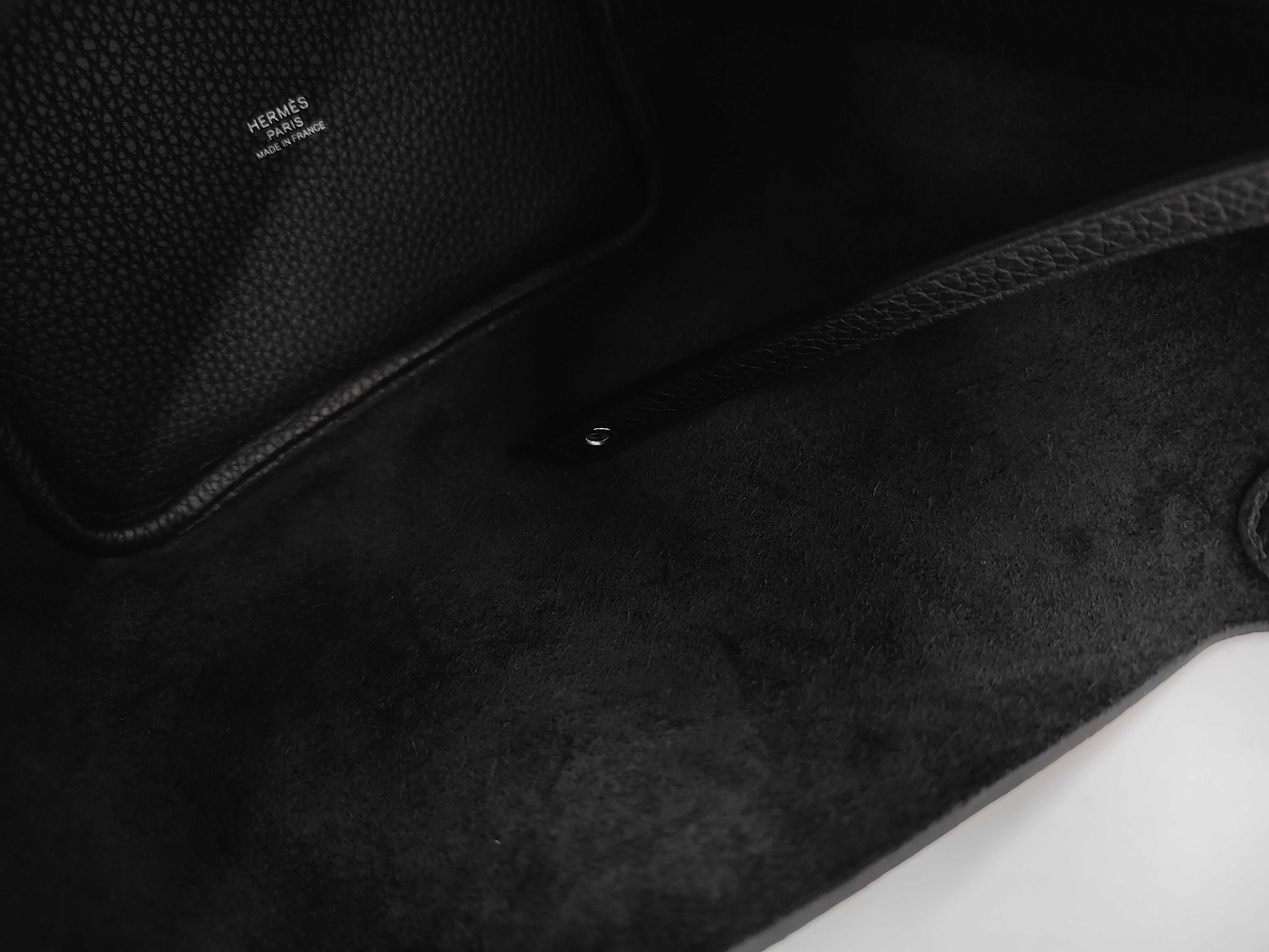 Picotin Lock 18 Black x Taurillon Clemence Leather x Silver Hardware x K Stamp [KMI010IA] Handbag — view 14