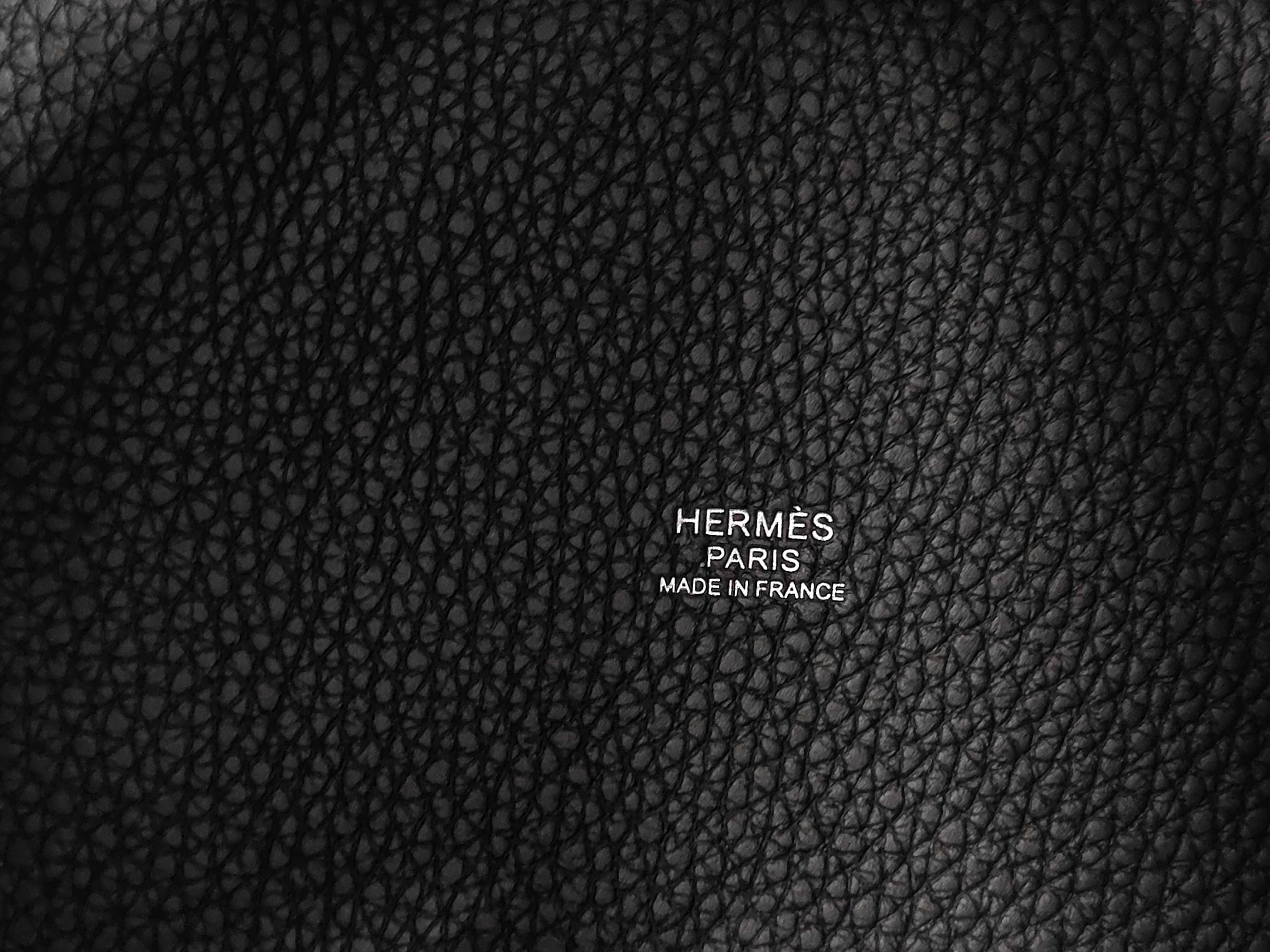 Picotin Lock 18 Black x Taurillon Clemence Leather x Silver Hardware x K Stamp [KMI010IA] Handbag — view 9