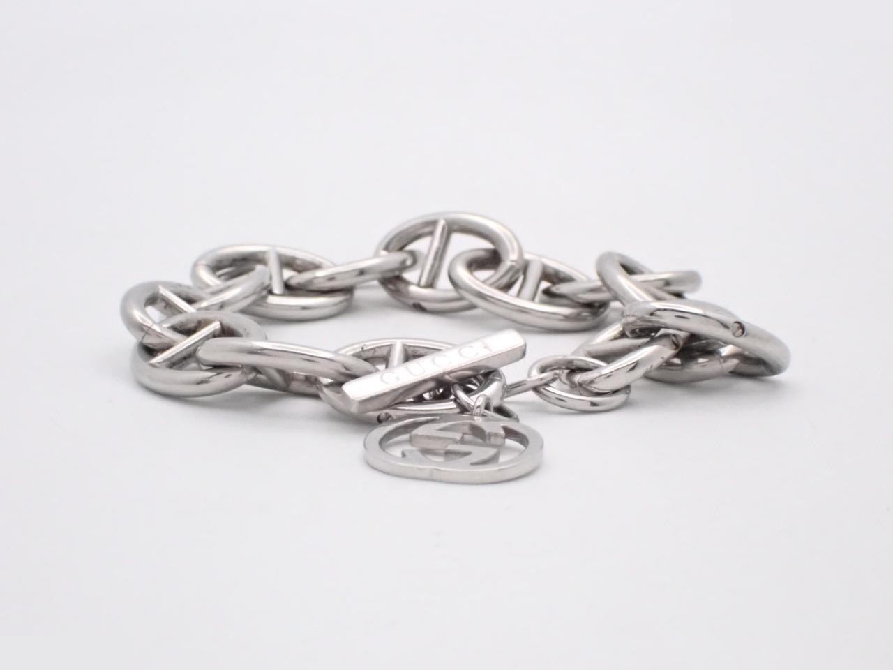 Anchor Chain Bracelet Band, GG Gold, Wrist size approximately 17cm