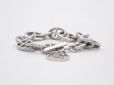 Anchor Chain Bracelet Band, GG Gold, Wrist size approximately 17cm