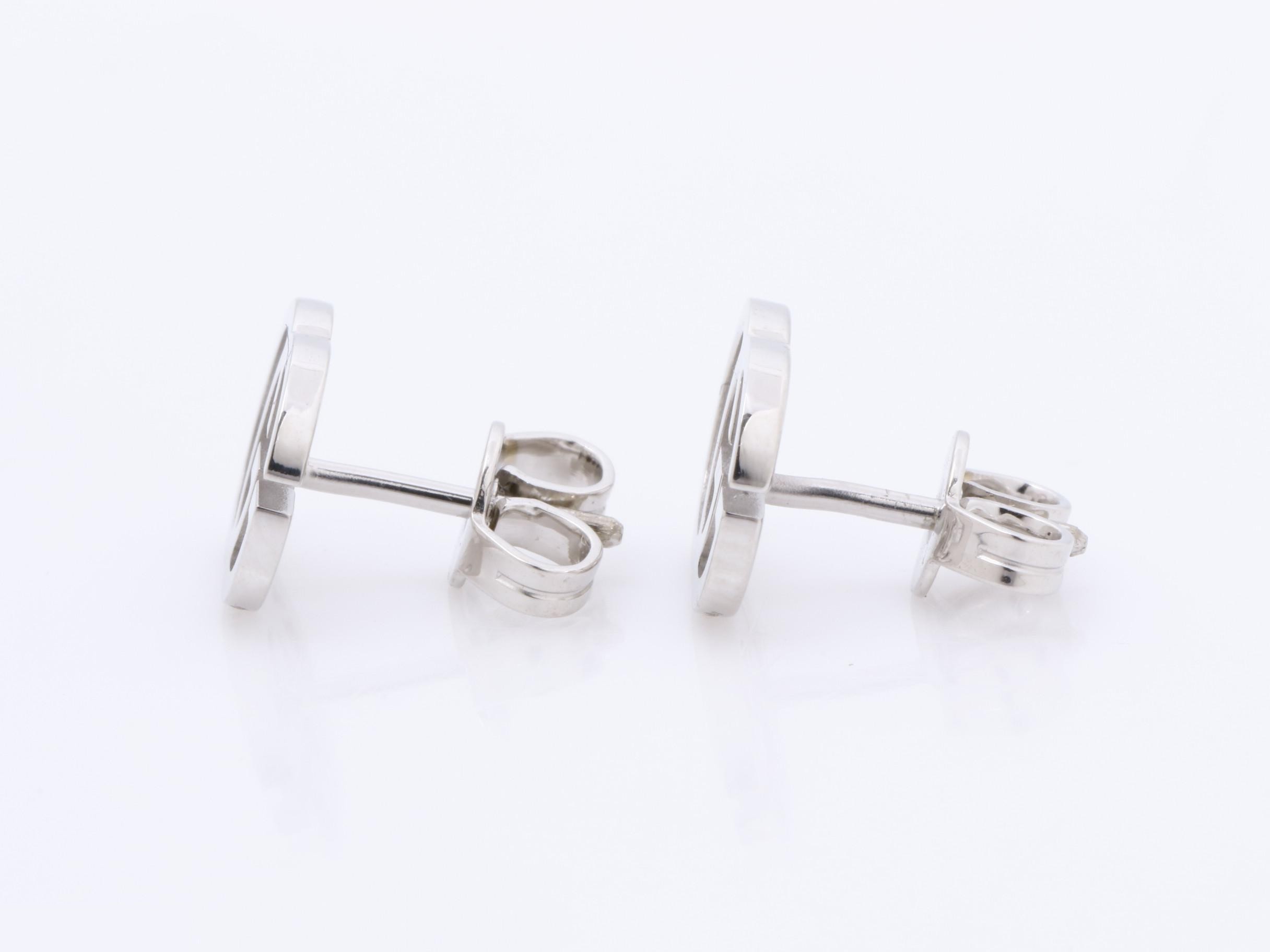 750WG earrings, with shop card and box, 1.75g — view 5