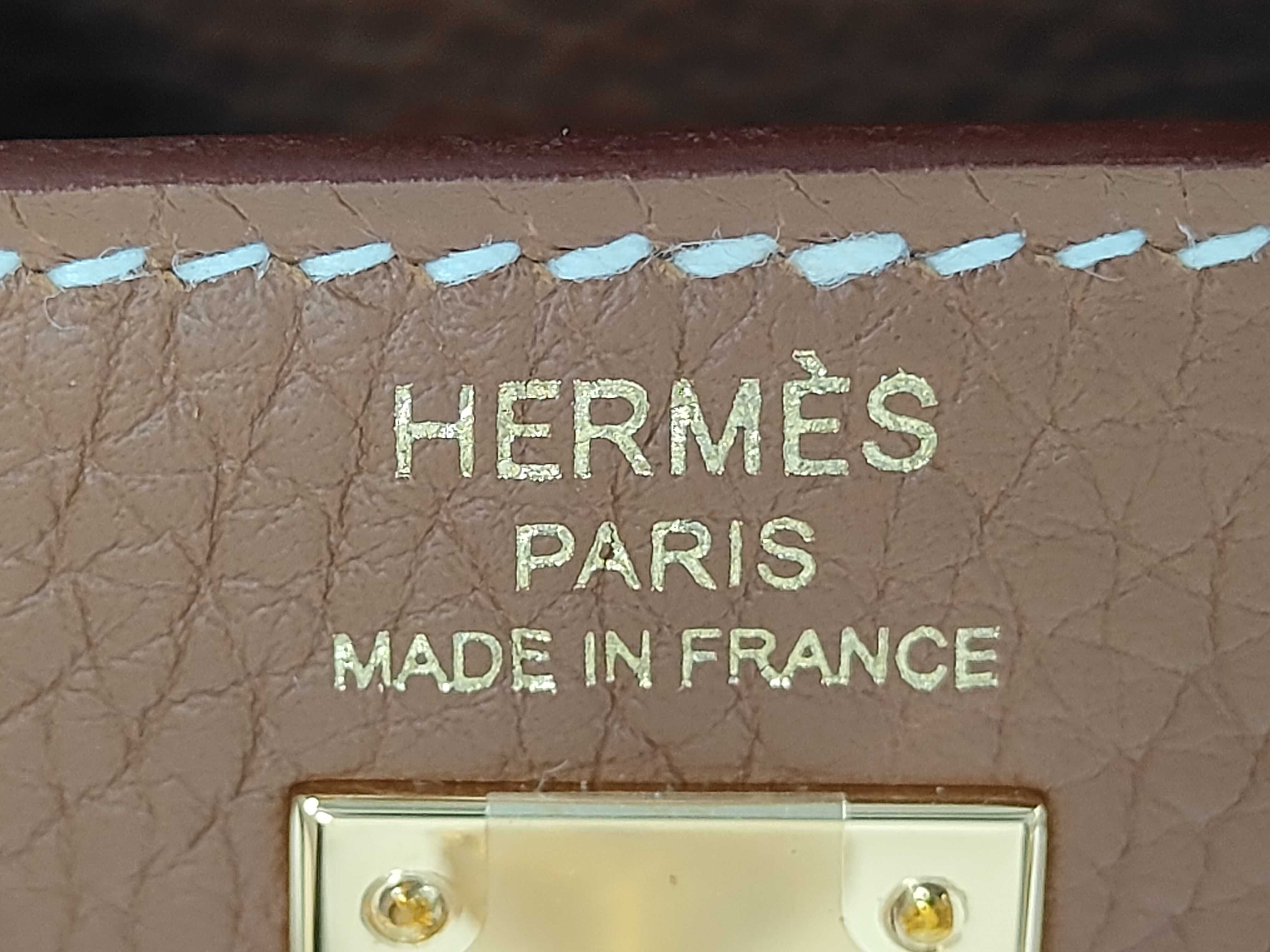 Kelly 25 Togo Leather Gold Hardware Inside Stitching G Stamp Handbag — view 10