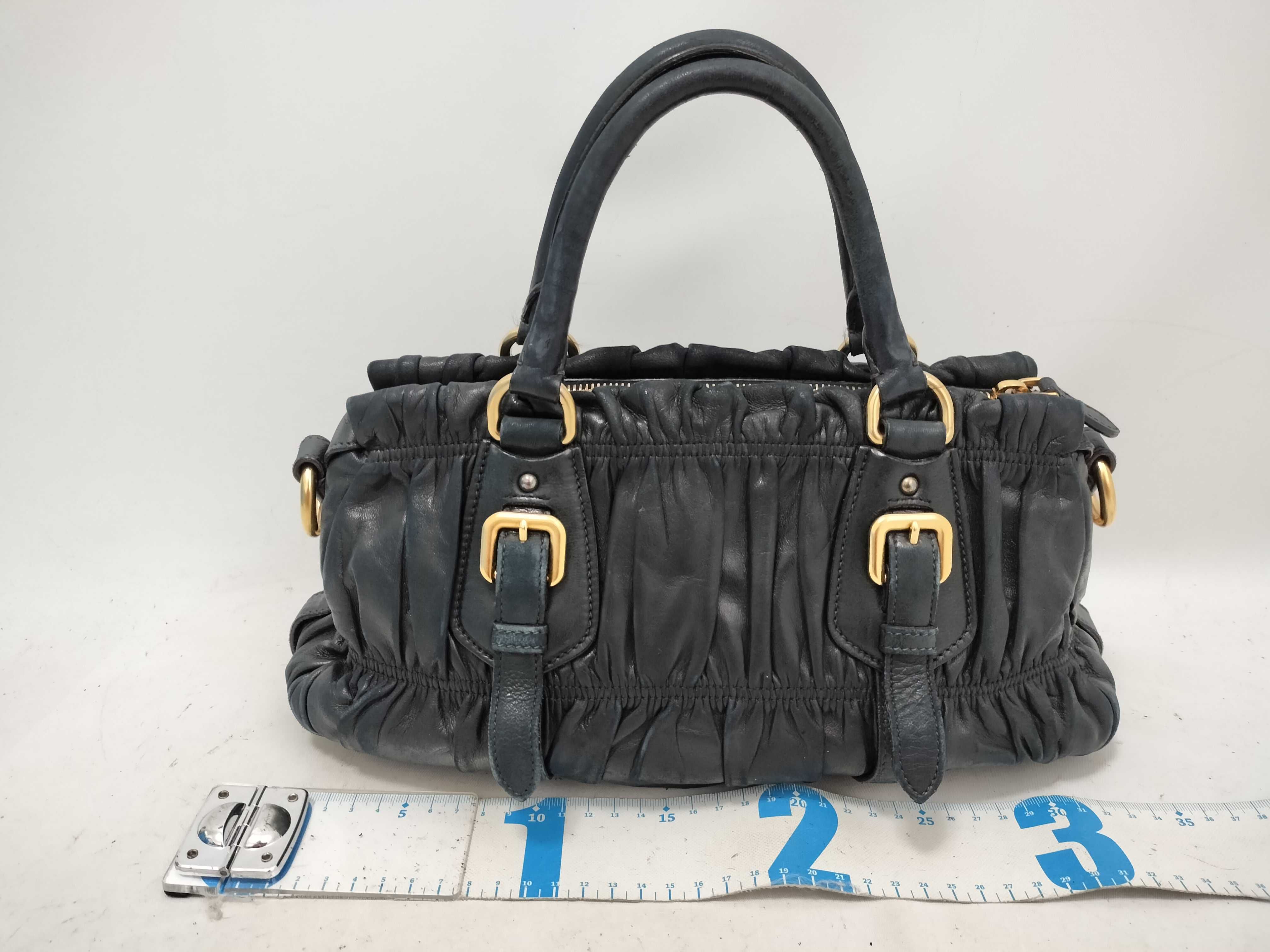 leather handbag bag shoulder guarantee handbag — view 2