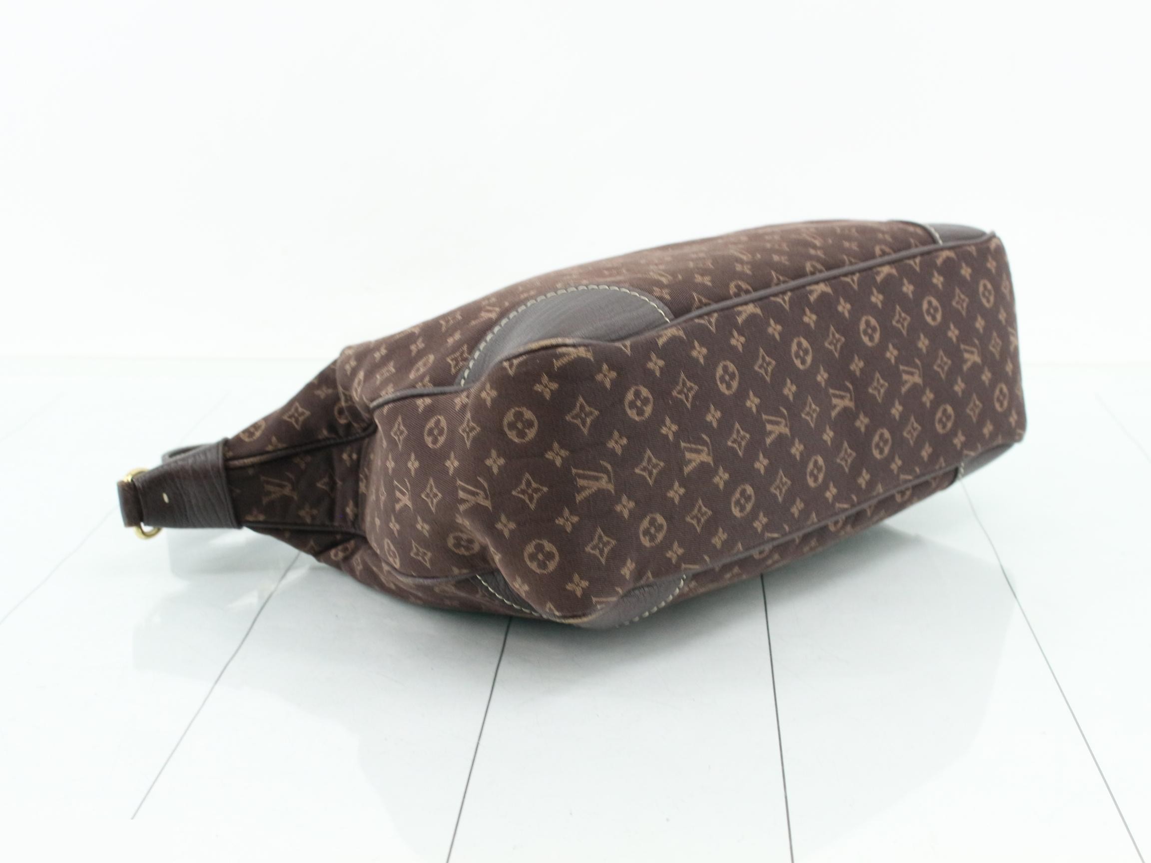 Monogram Mini Lin Boulogne Ebene Shoulder Bag — view 5