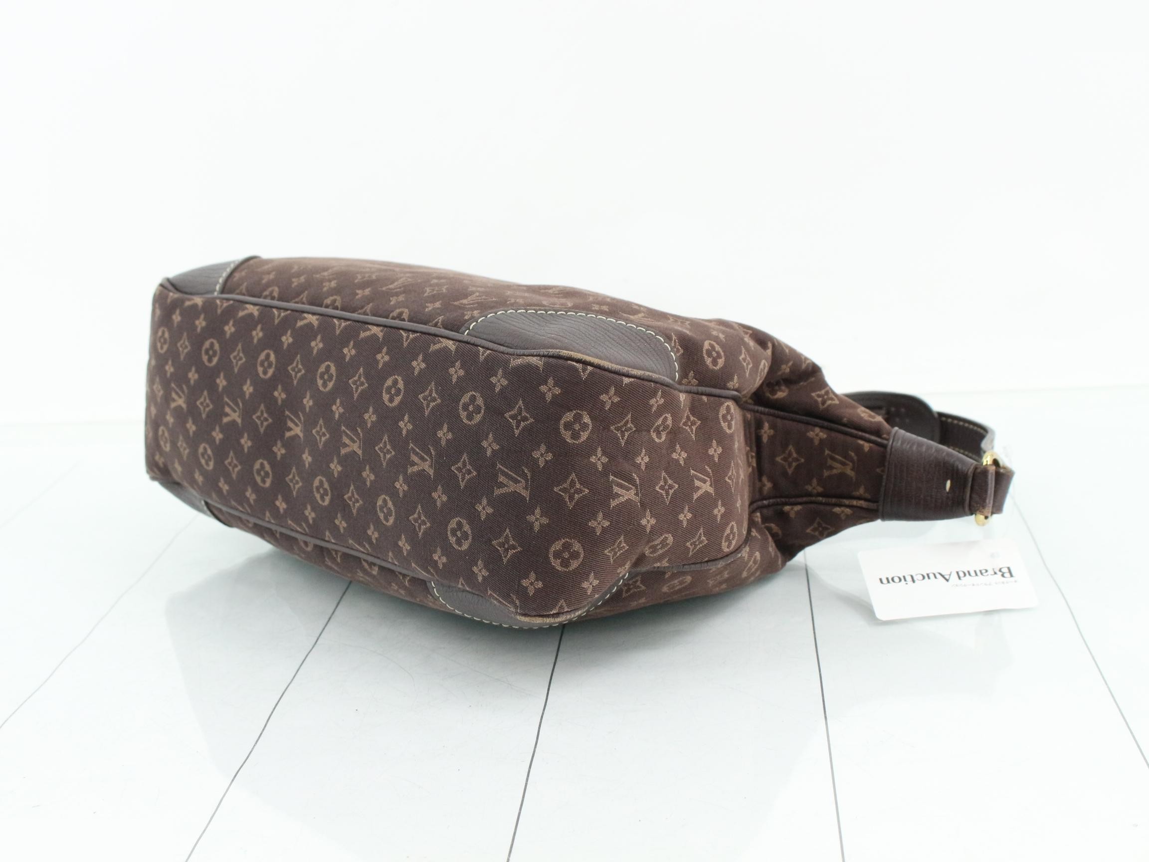 Monogram Mini Lin Boulogne Ebene Shoulder Bag — view 6